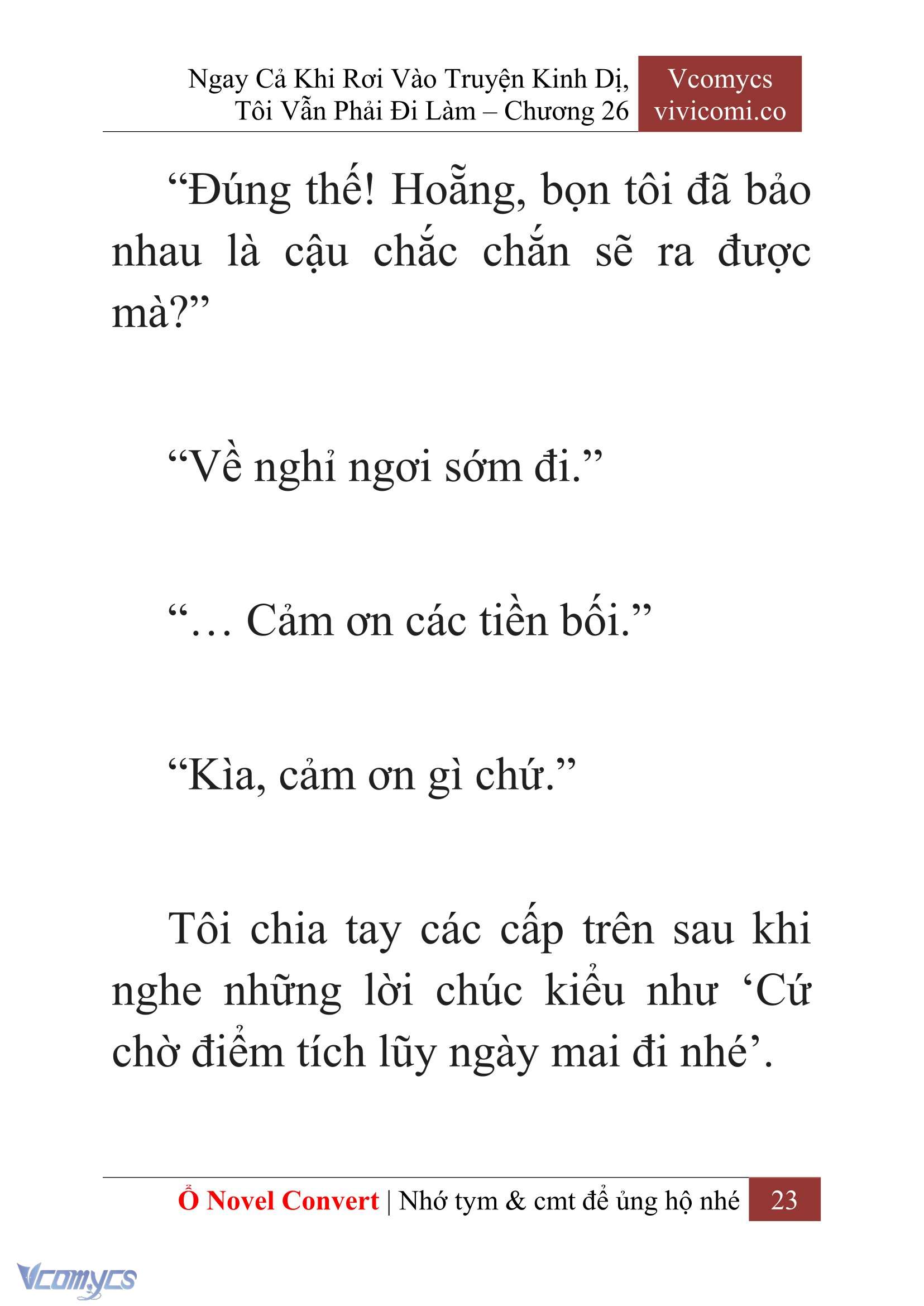[Novel] Ngay Cả Khi Rơi Vào Truyện Kinh Dị, Tôi Vẫn Phải Đi Làm Chap 26 - Trang 2