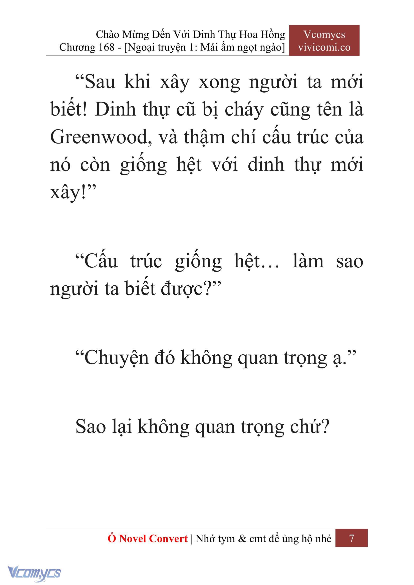 [Novel] Chào Mừng Đến Với Dinh Thự Hoa Hồng Chap 168 - Trang 2