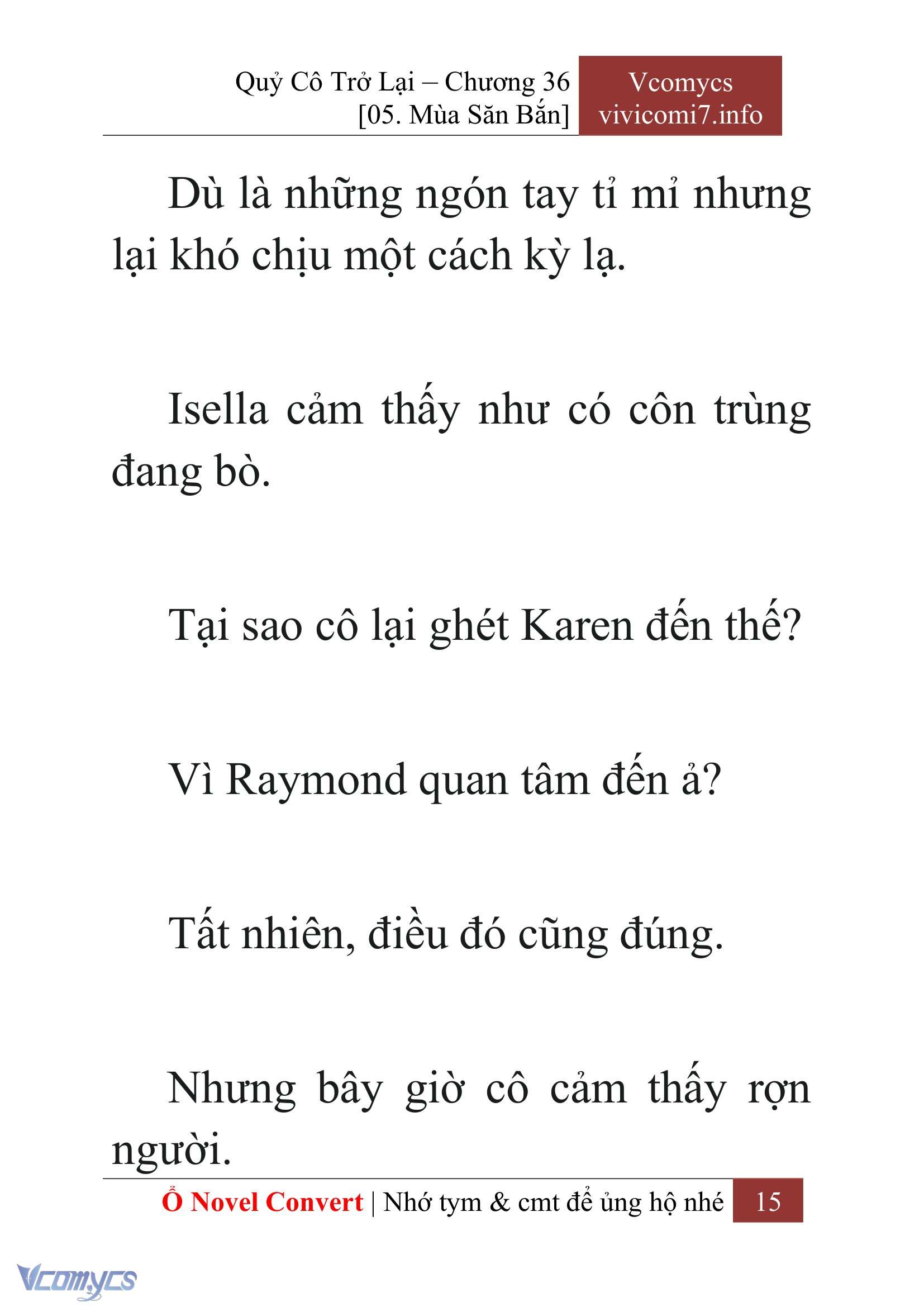 [Novel] Quý Cô Trở Lại Chap 36 - Trang 2