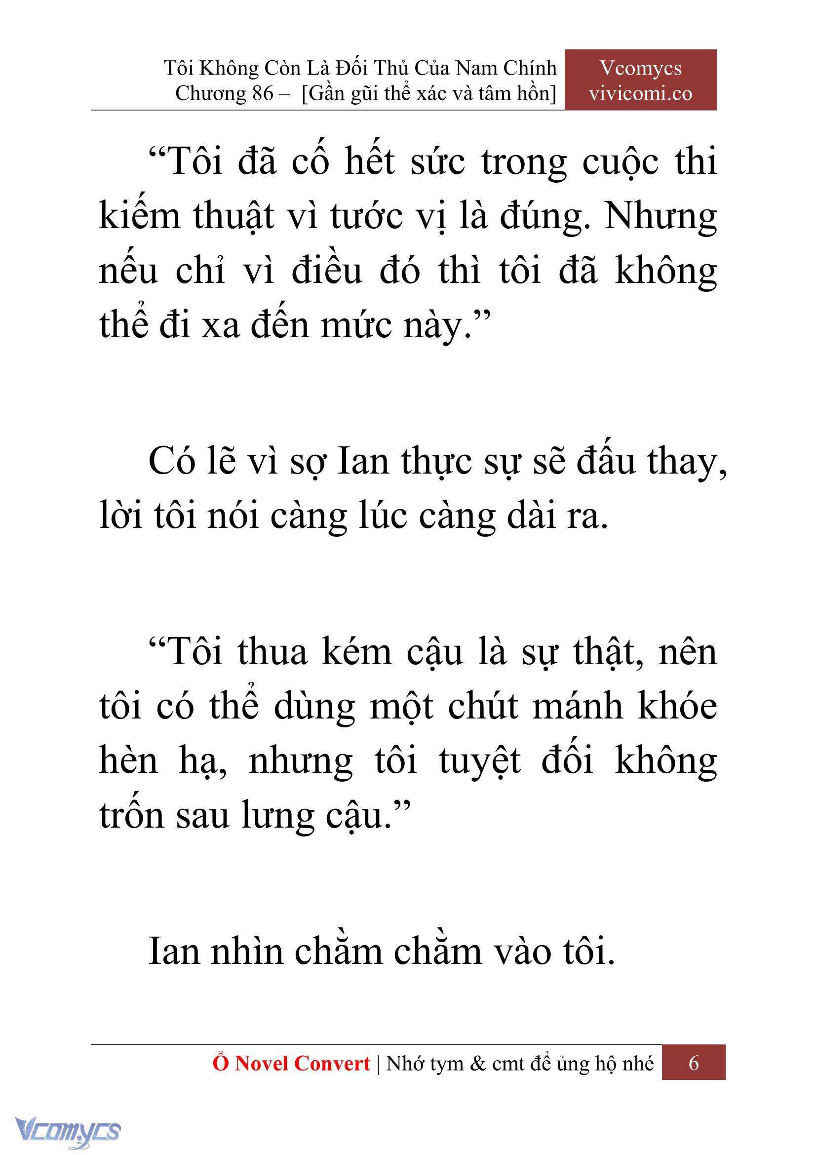 [Novel] Tôi Không Còn Là Đối Thủ Của Nam Chính Chap 86 - Trang 2