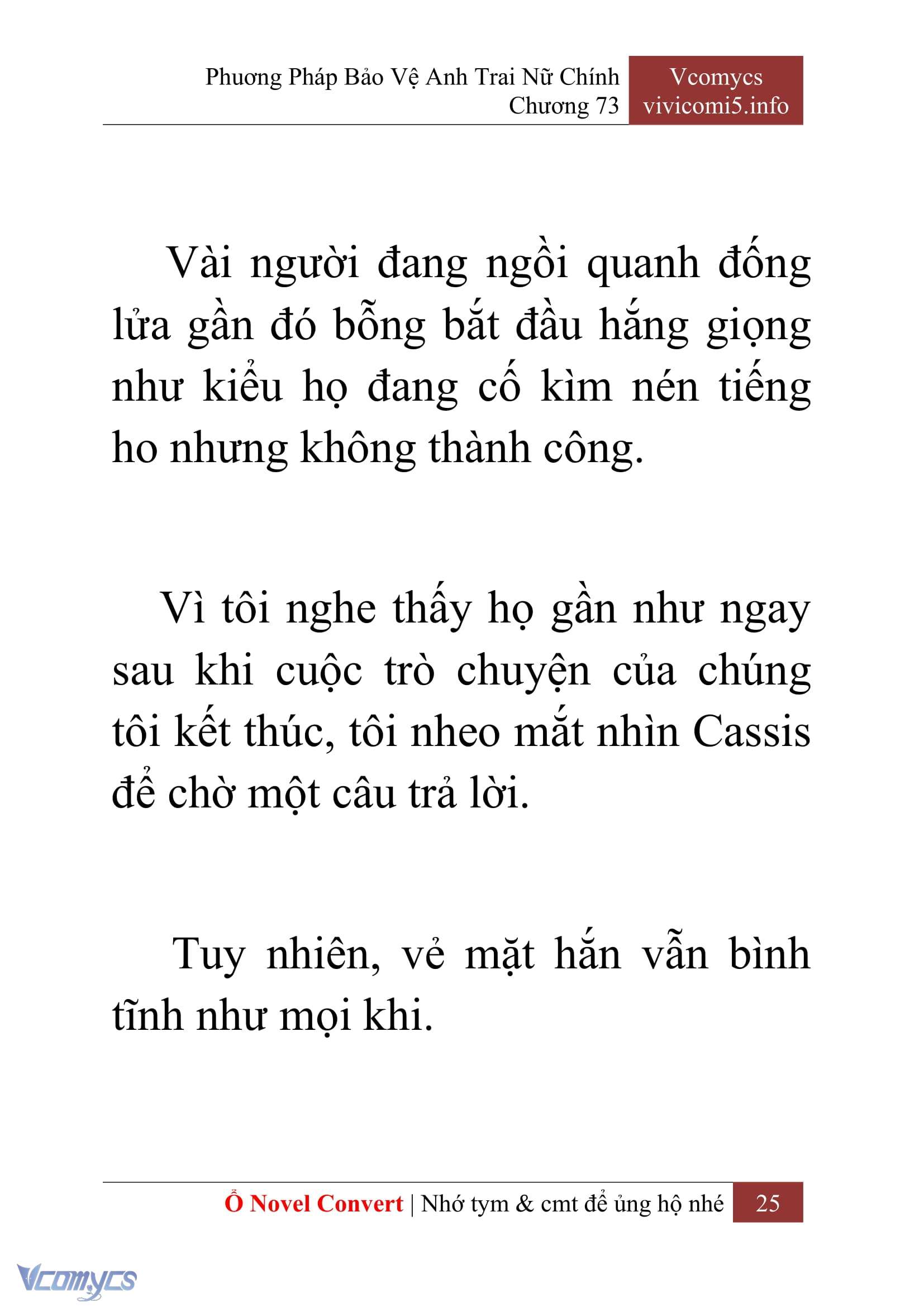 [Novel] Phương Pháp Bảo Vệ Anh Trai Nữ Chính Chap 73 - Trang 2