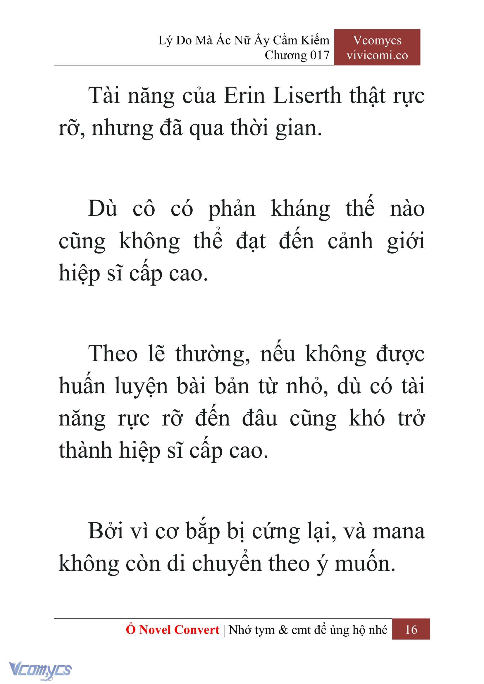 [Novel] Lý Do Mà Ác Nữ Ấy Cầm Kiếm Chap 17 - Trang 2