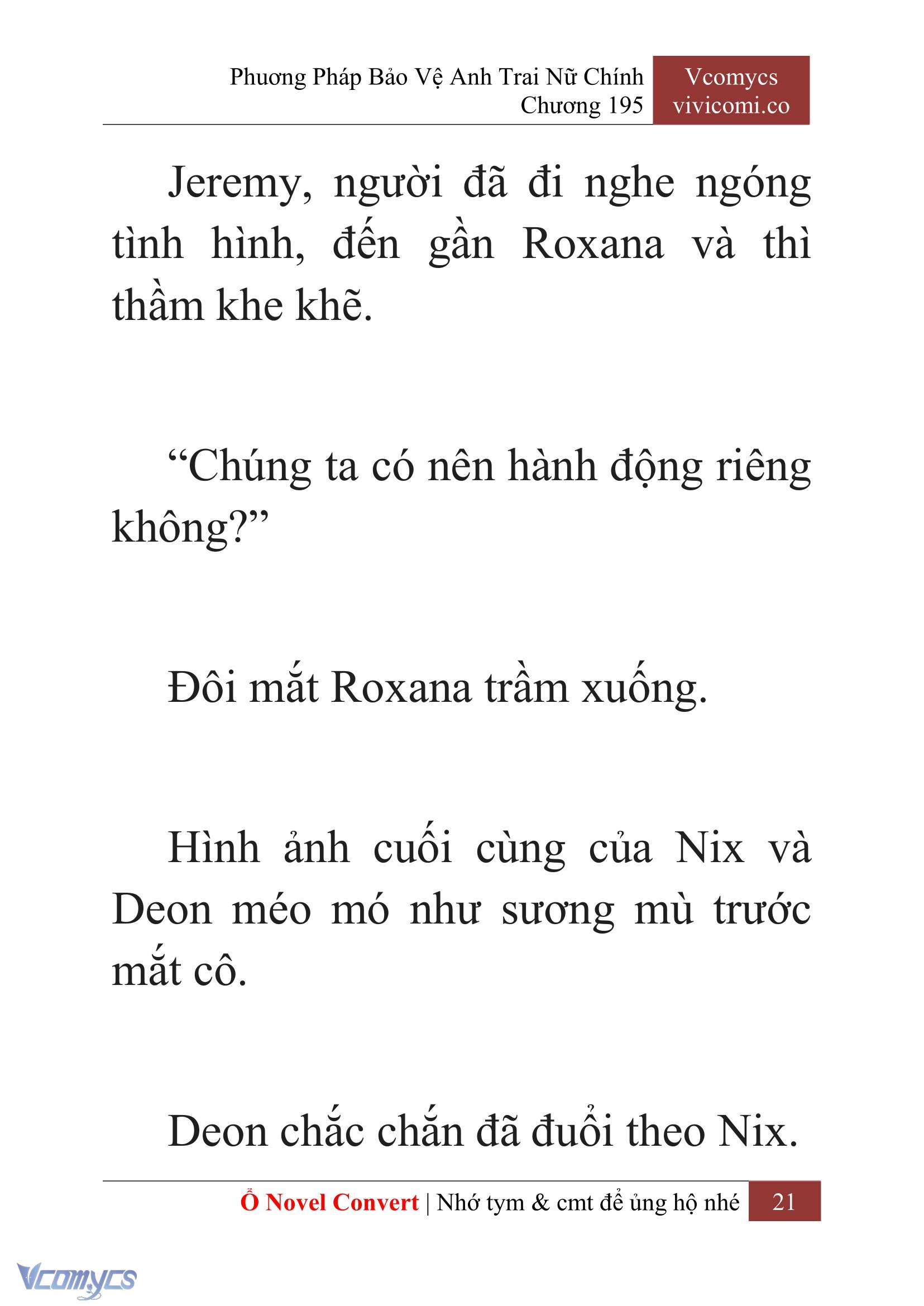 [Novel] Phương Pháp Bảo Vệ Anh Trai Nữ Chính Chap 195 - Trang 2