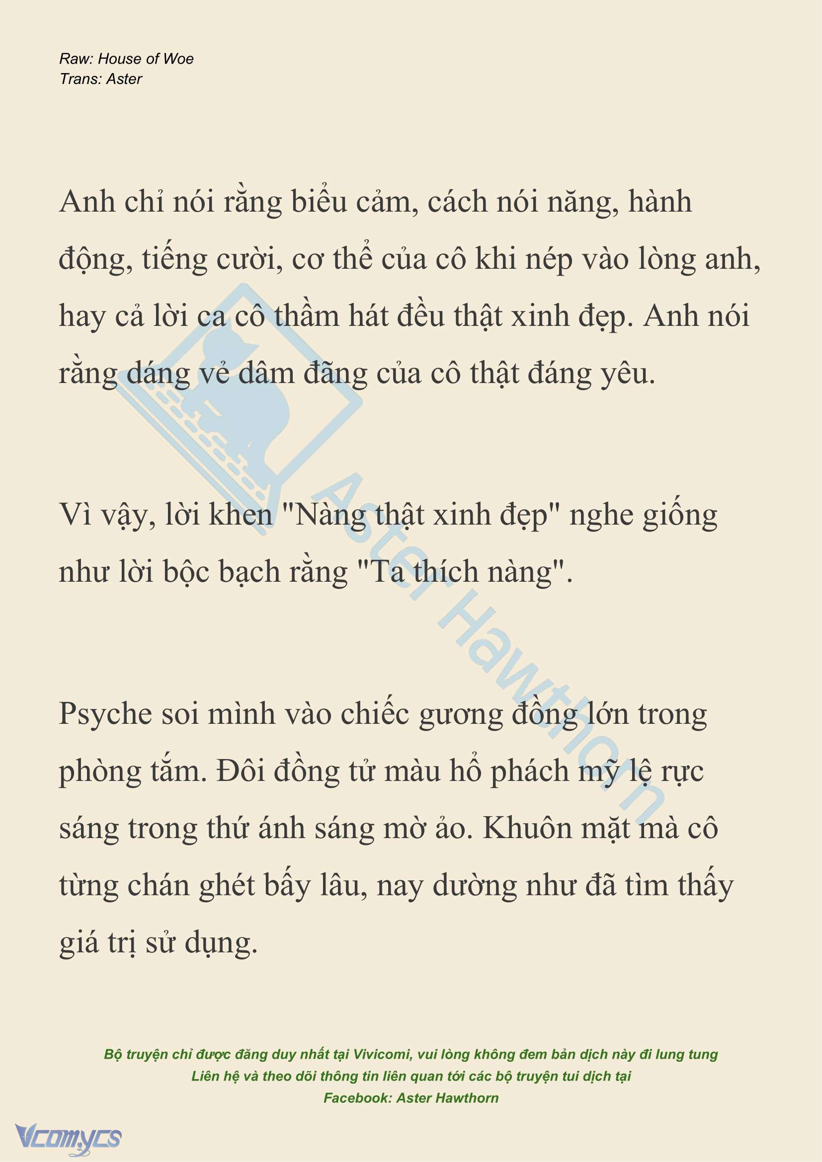 [NOVEL] Dành Cho Các Nữ Thần: Dành cho Psyche Chap 22 - Trang 2