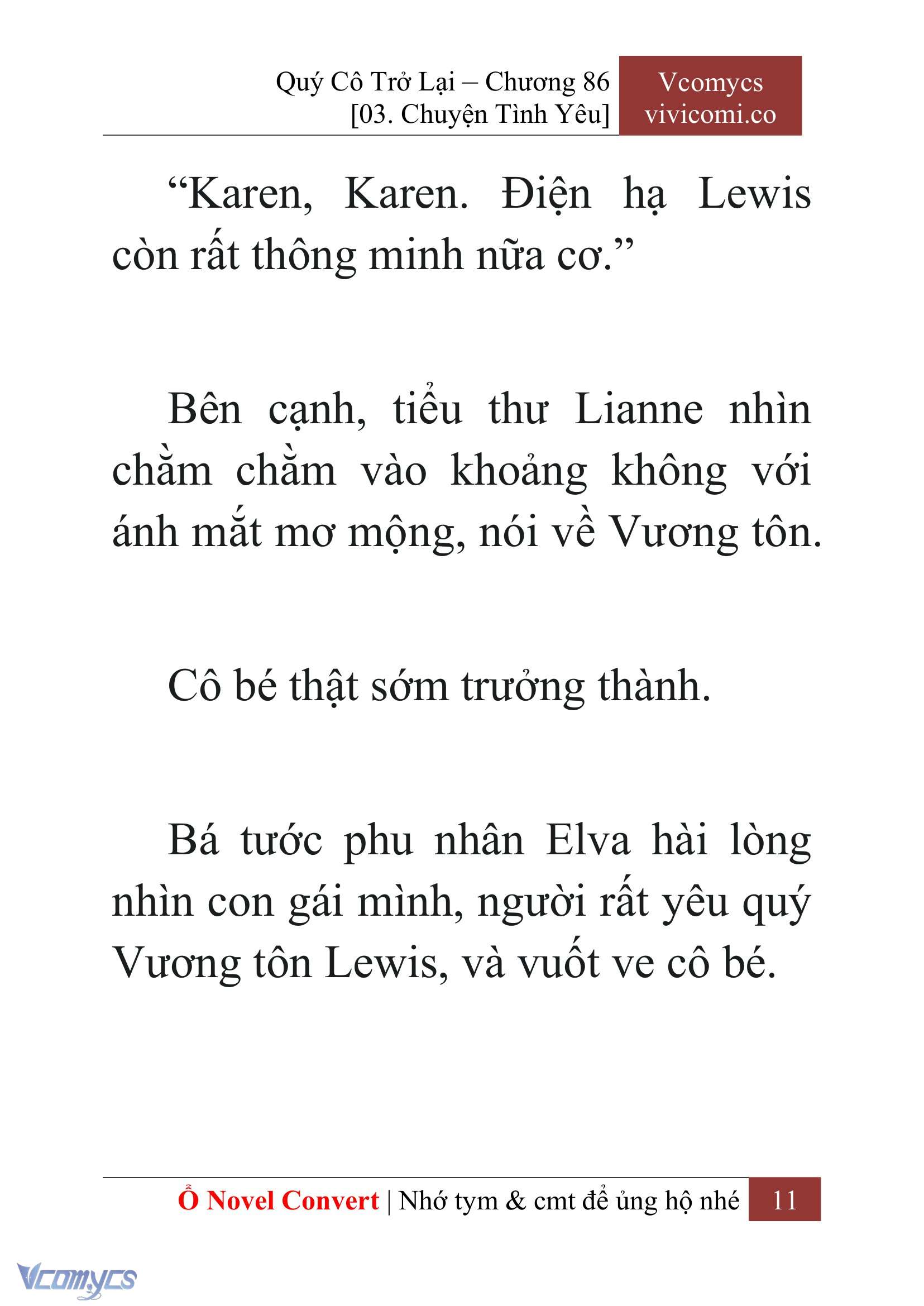 [Novel] Quý Cô Trở Lại Chap 86 - Trang 2
