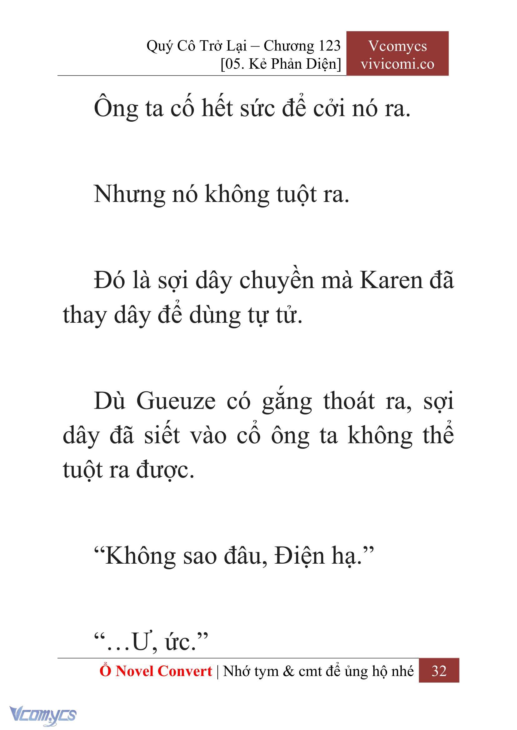 [Novel] Quý Cô Trở Lại Chap 123 - Trang 2