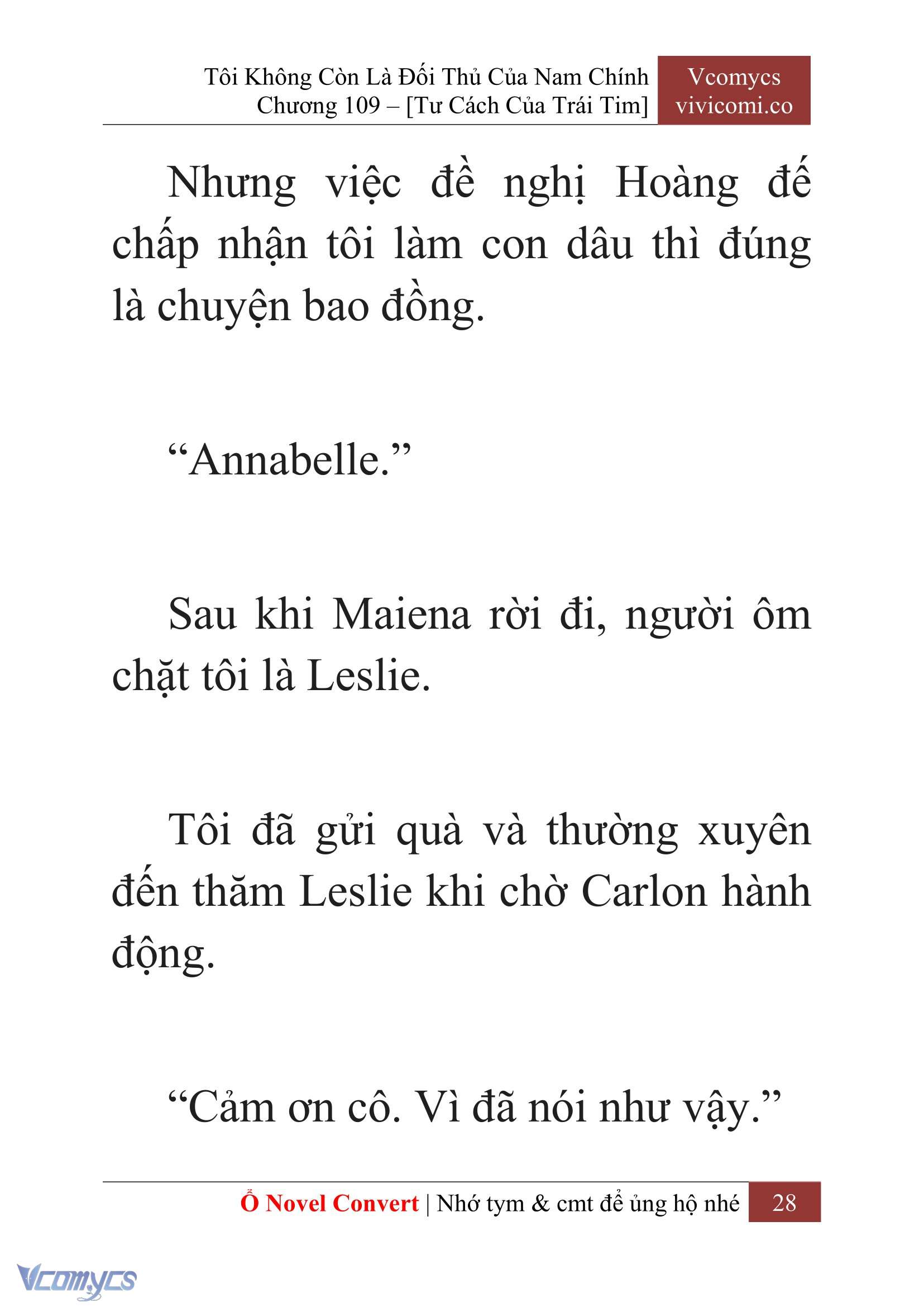 [Novel] Tôi Không Còn Là Đối Thủ Của Nam Chính Chap 109 - Trang 2