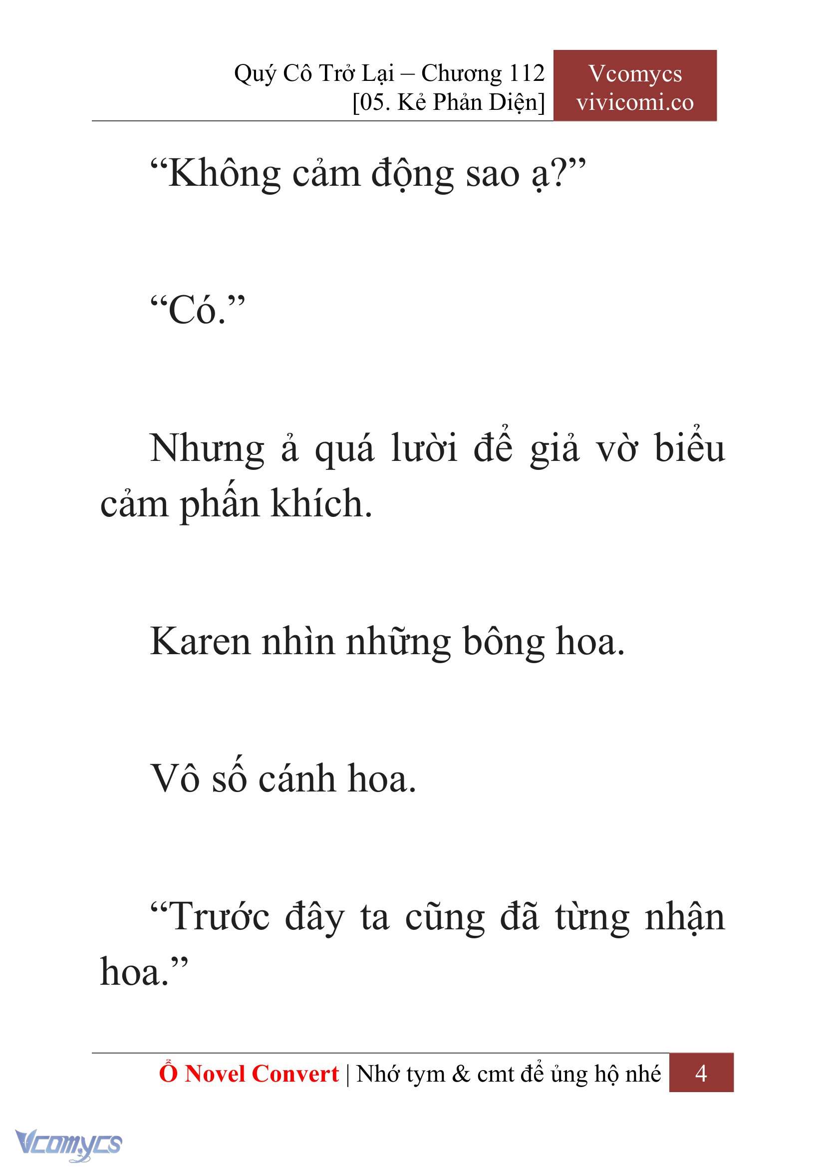 [Novel] Quý Cô Trở Lại Chap 112 - Trang 2