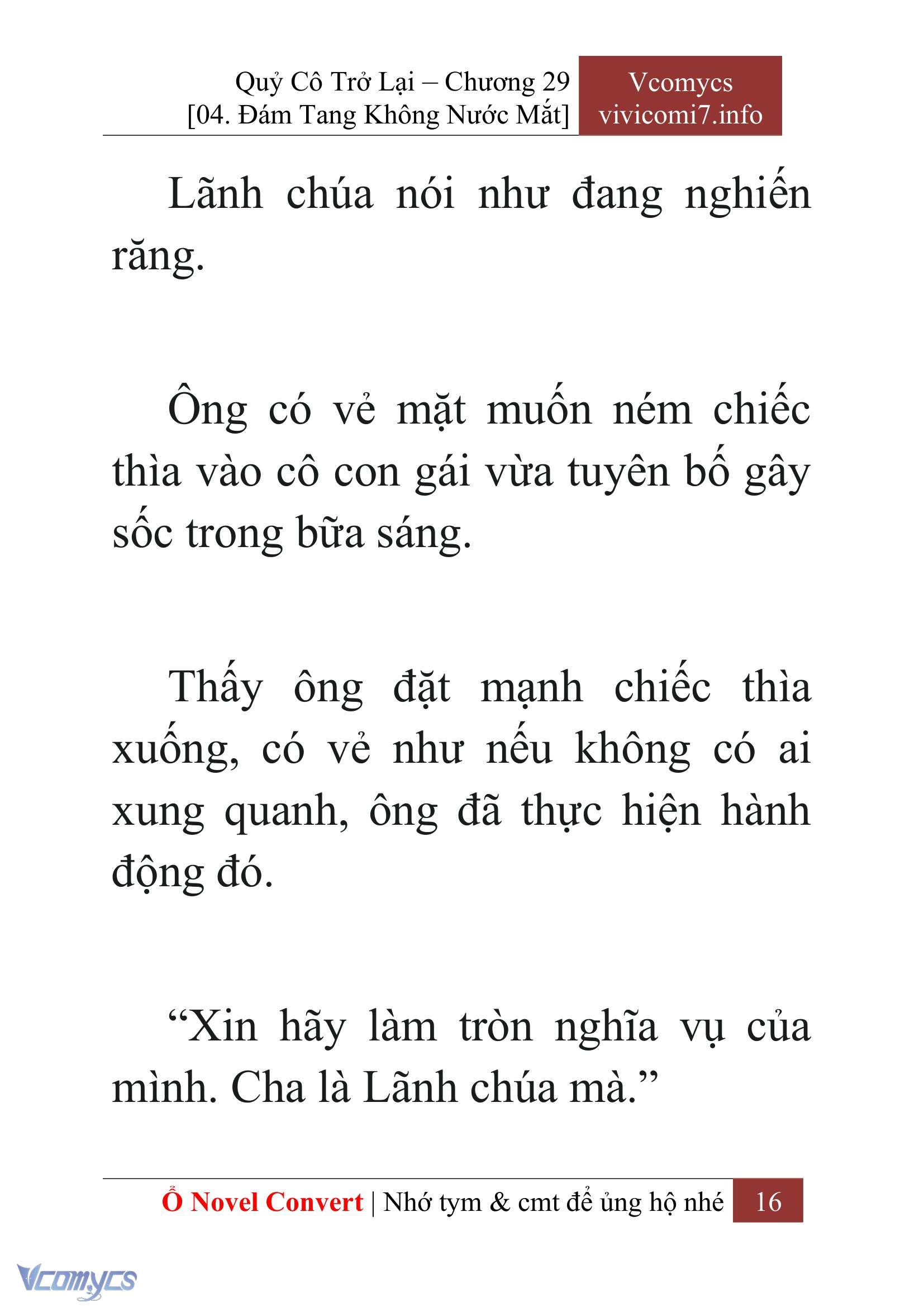 [Novel] Quý Cô Trở Lại Chap 29 - Trang 2