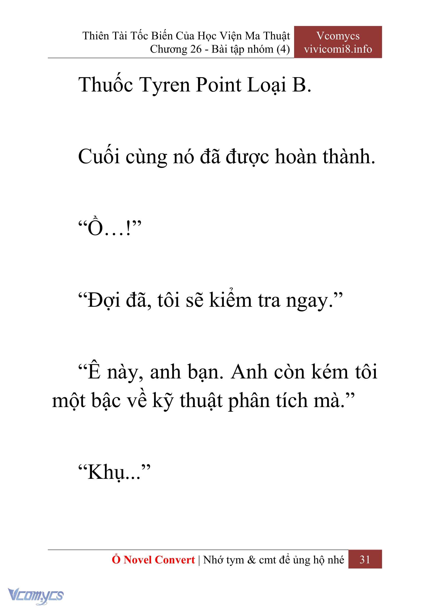 [Novel] Thiên Tài Tốc Biến Của Học Viện Ma Thuật Chap 26 - Trang 2