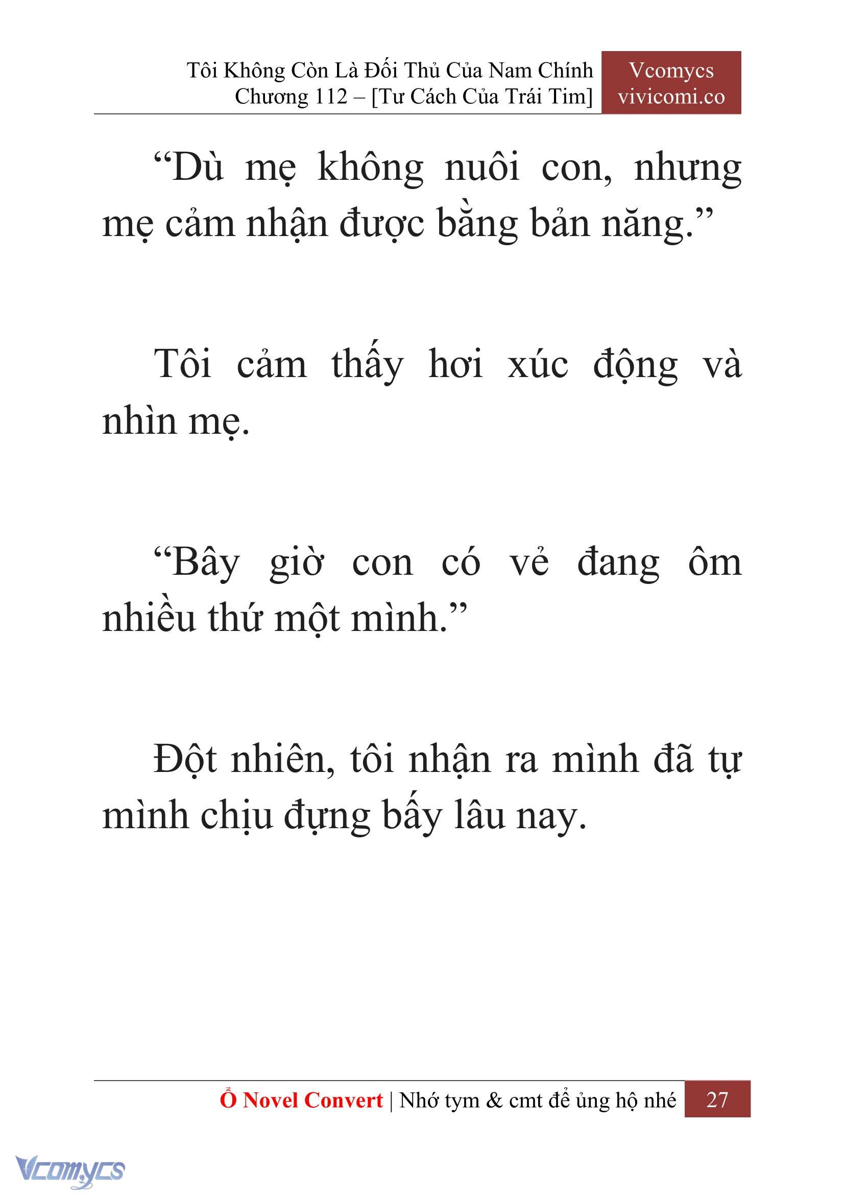 [Novel] Tôi Không Còn Là Đối Thủ Của Nam Chính Chap 112 - Trang 2