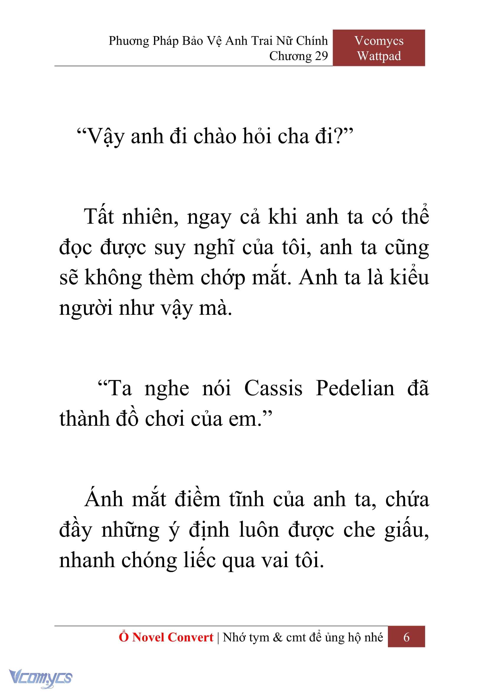 [Novel] Phương Pháp Bảo Vệ Anh Trai Nữ Chính Chap 29 - Trang 2