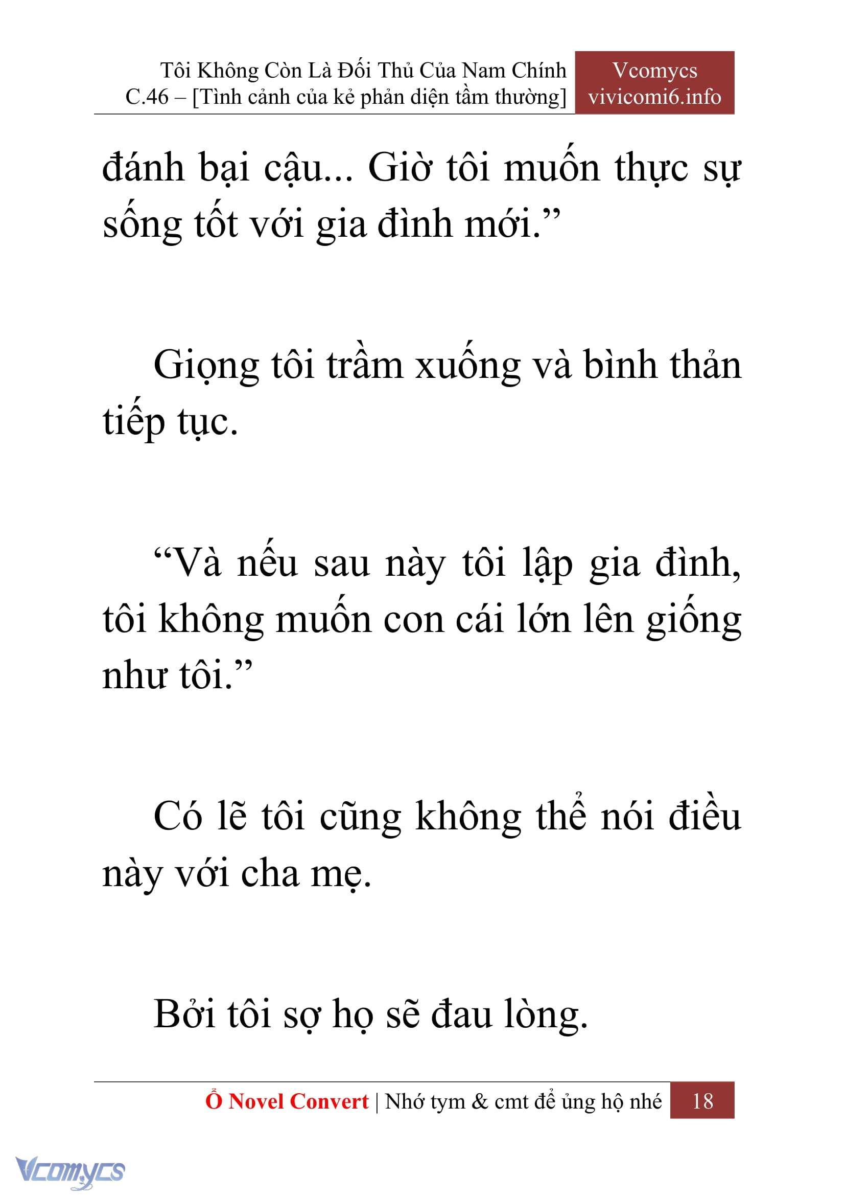 [Novel] Tôi Không Còn Là Đối Thủ Của Nam Chính Chap 46 - Trang 2