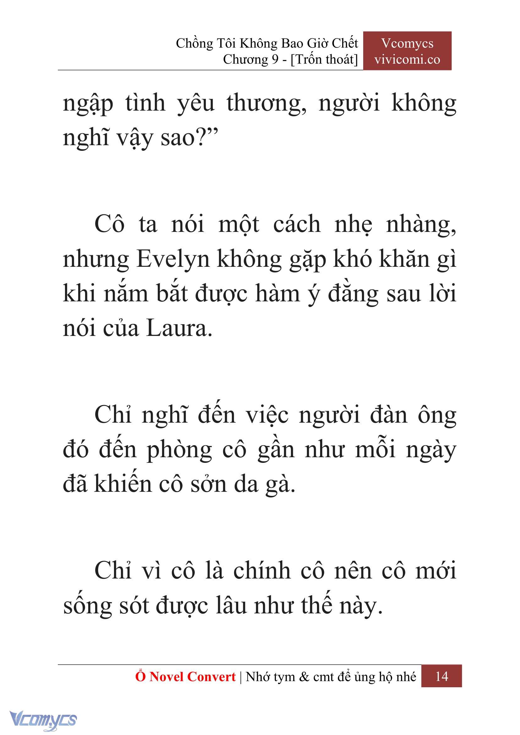 [Novel] Chồng Tôi Không Bao Giờ Chết Chap 9 - Trang 2