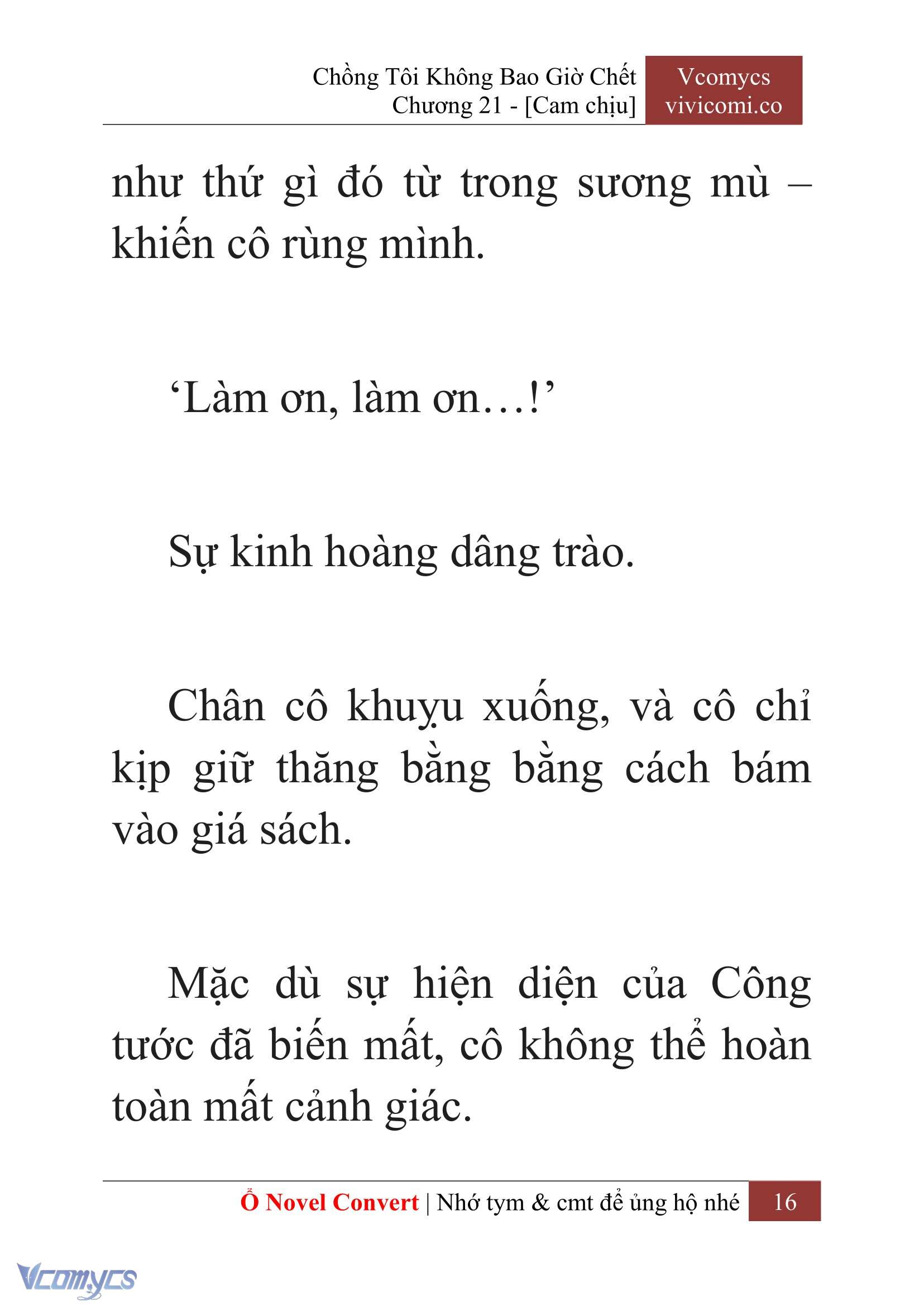 [Novel] Chồng Tôi Không Bao Giờ Chết Chap 21 - Trang 2