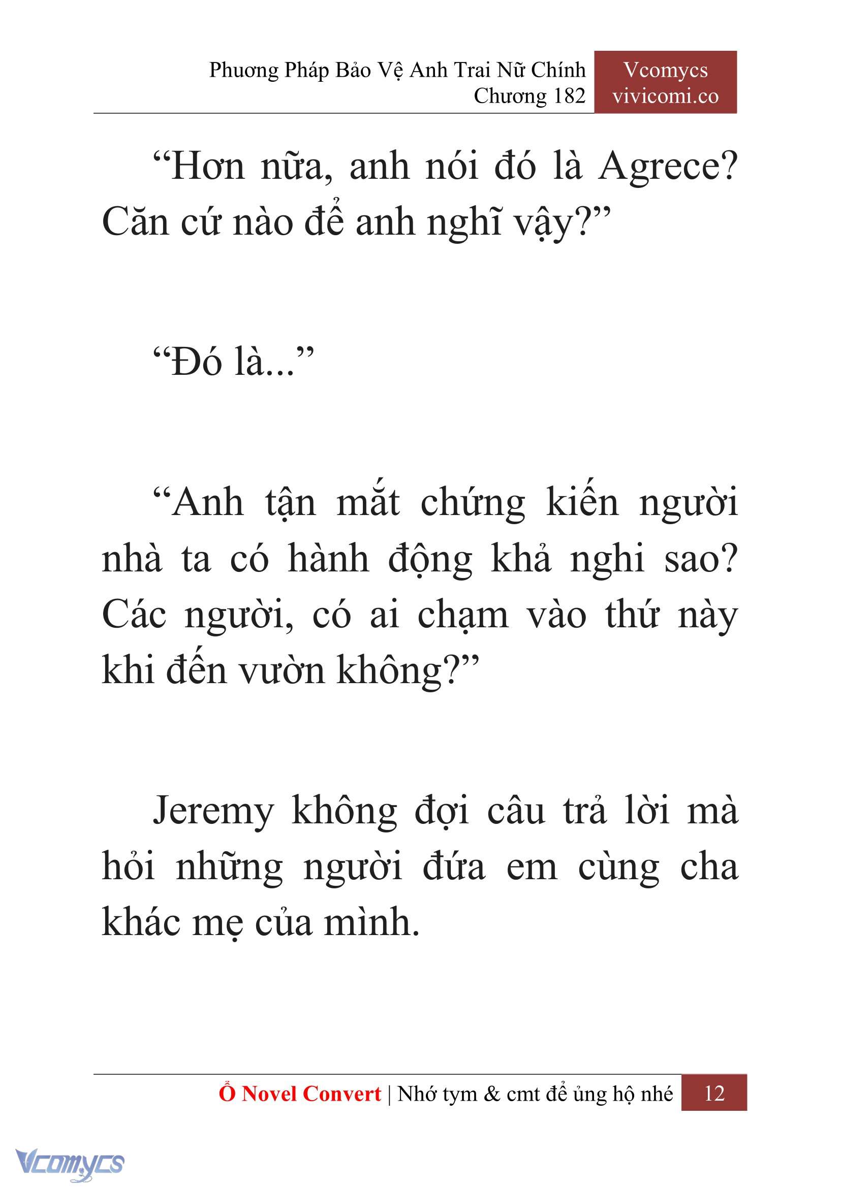 [Novel] Phương Pháp Bảo Vệ Anh Trai Nữ Chính Chap 182 - Trang 2