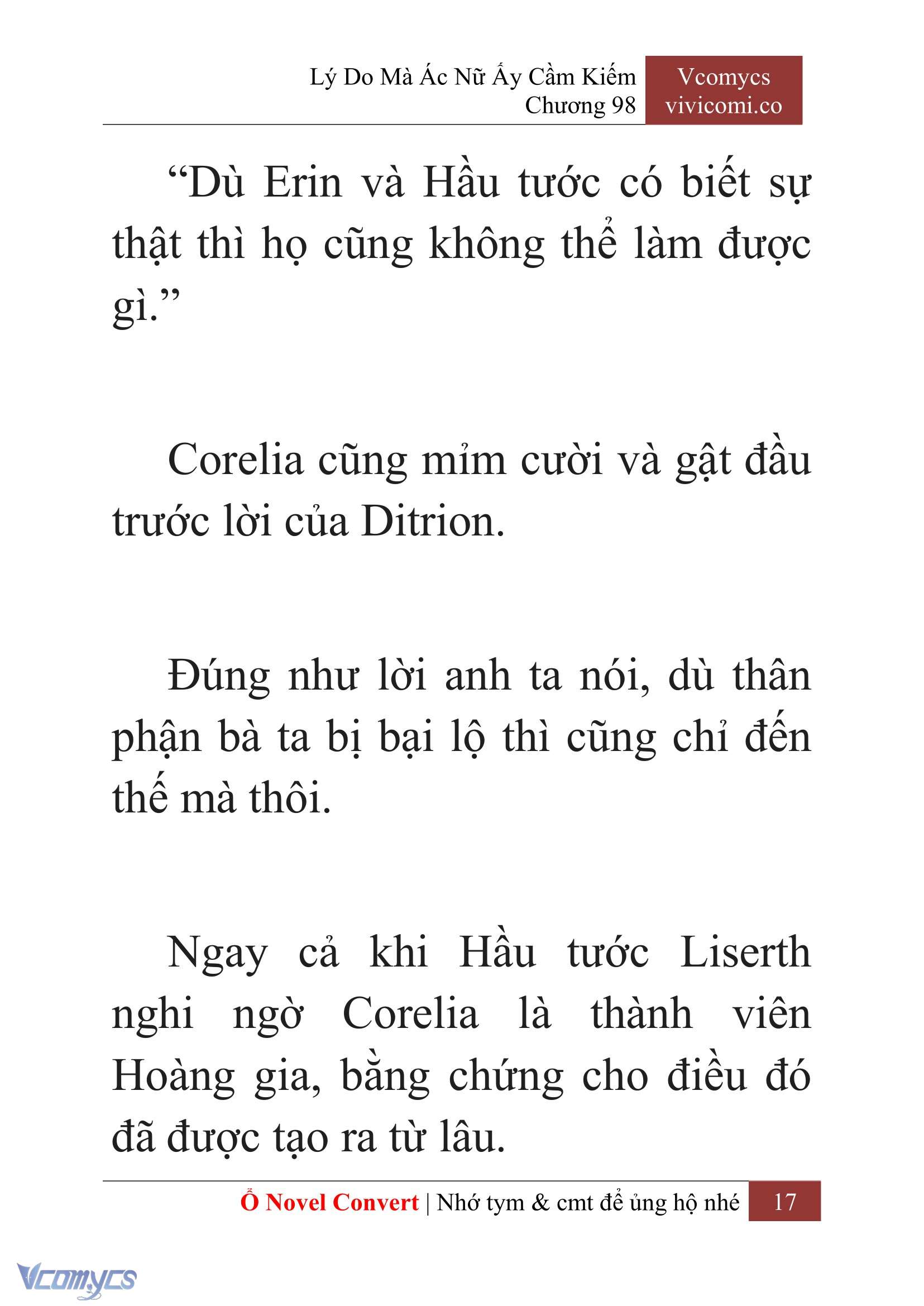[Novel] Lý Do Mà Ác Nữ Ấy Cầm Kiếm Chap 98 - Trang 2
