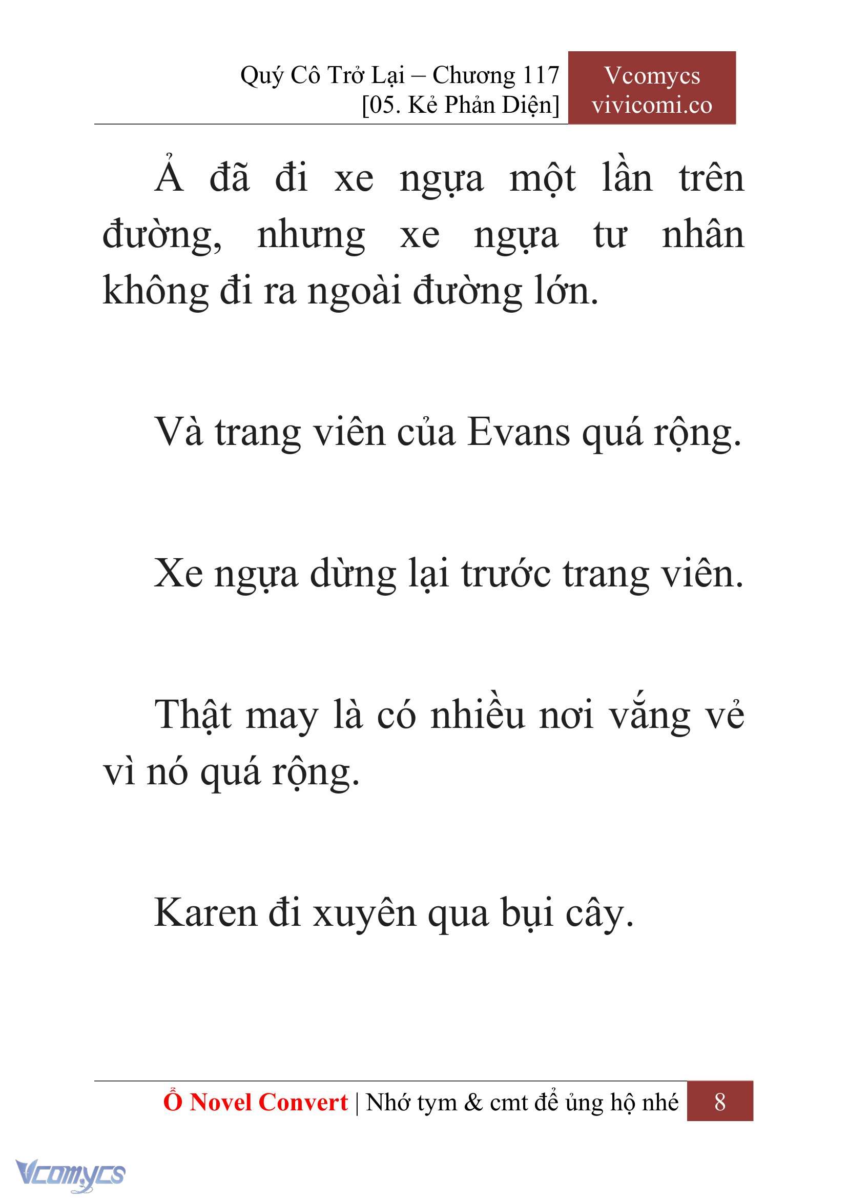 [Novel] Quý Cô Trở Lại Chap 117 - Trang 2