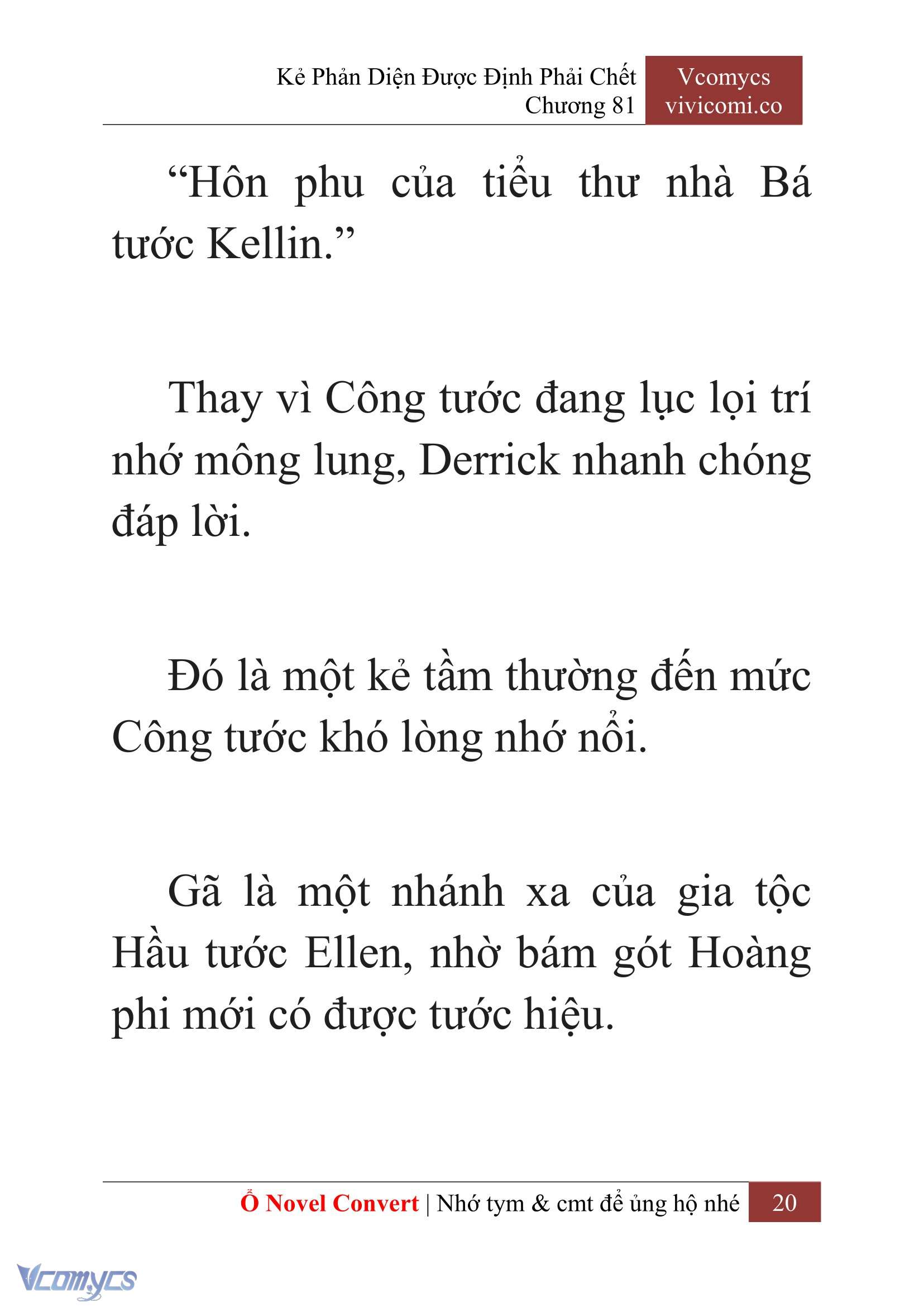 [Novel] Kẻ Phản Diện Được Định Phải Chết Chap 81 - Trang 2