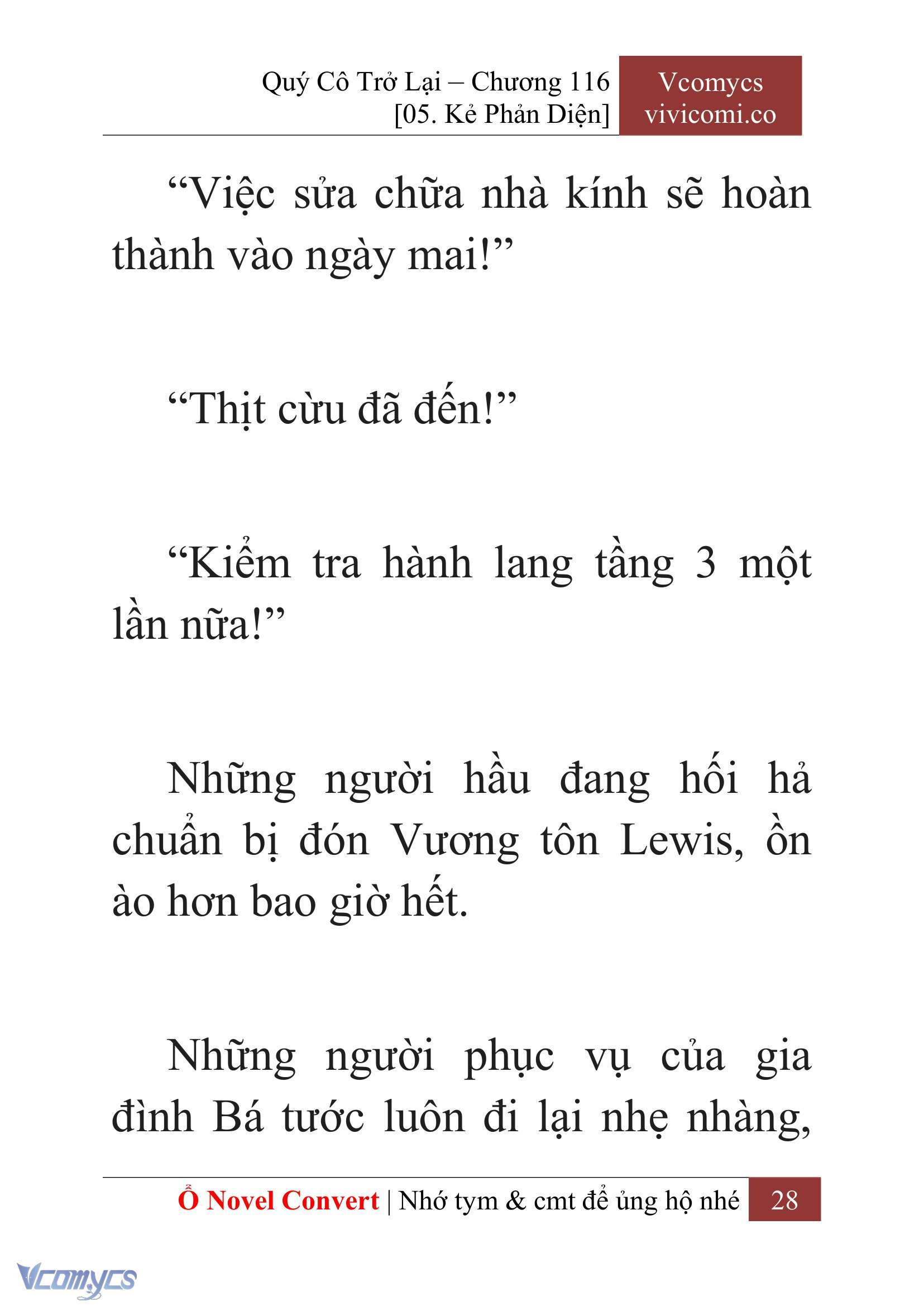 [Novel] Quý Cô Trở Lại Chap 116 - Trang 2