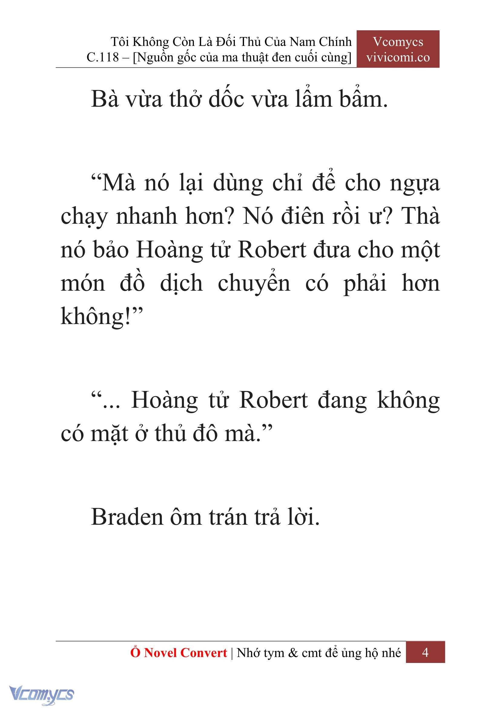 [Novel] Tôi Không Còn Là Đối Thủ Của Nam Chính Chap 118 - Trang 2