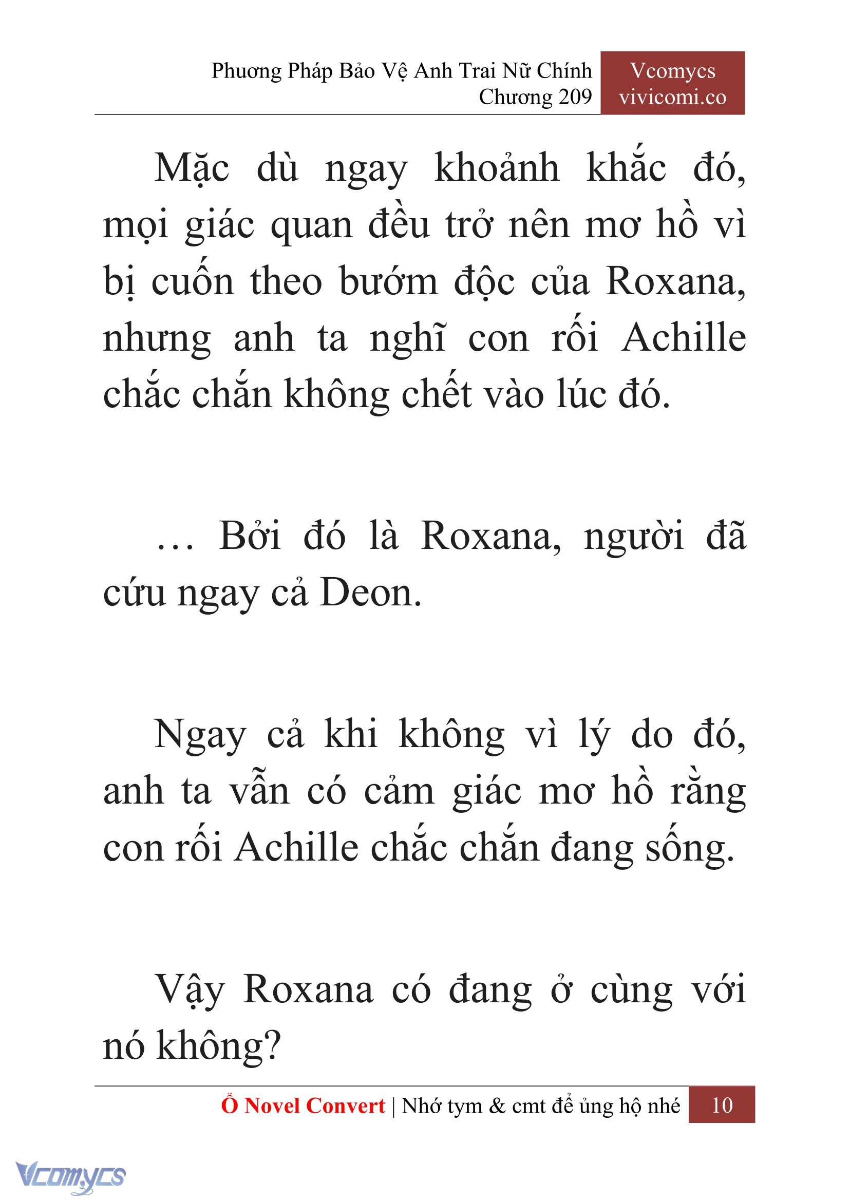 [Novel] Phương Pháp Bảo Vệ Anh Trai Nữ Chính Chap 209 - Trang 2