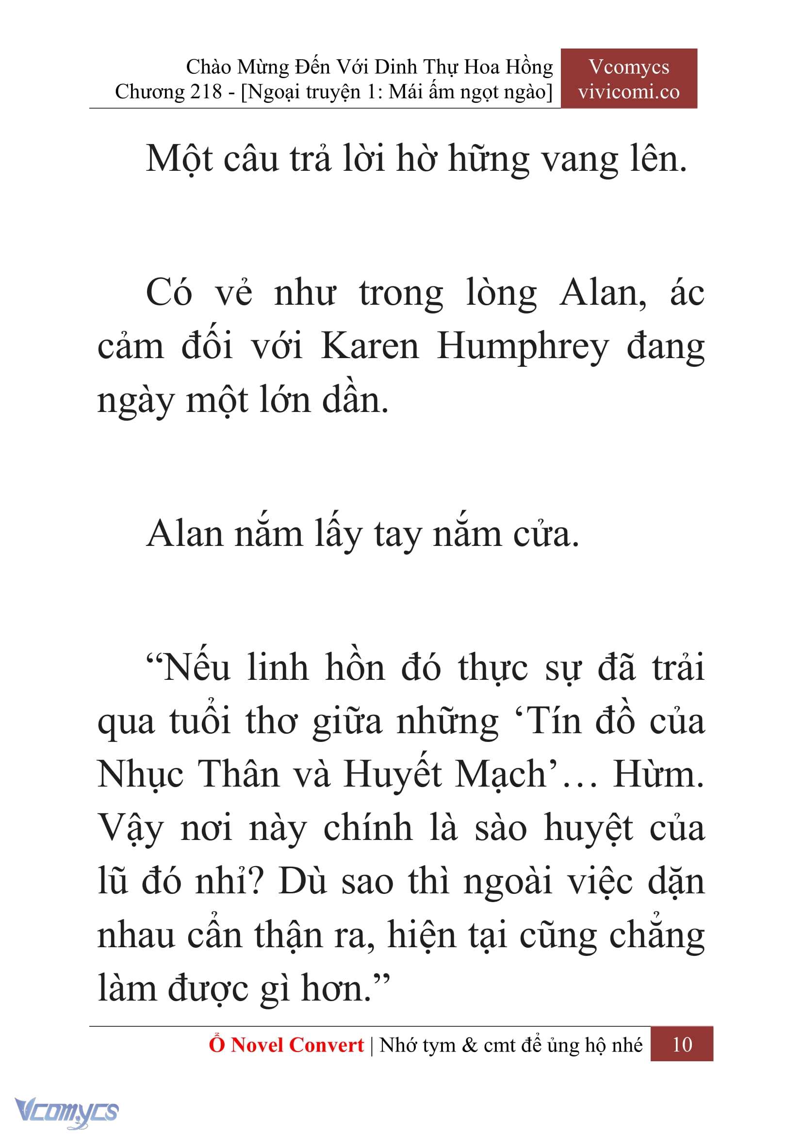 [Novel] Chào Mừng Đến Với Dinh Thự Hoa Hồng Chap 218 - Trang 2