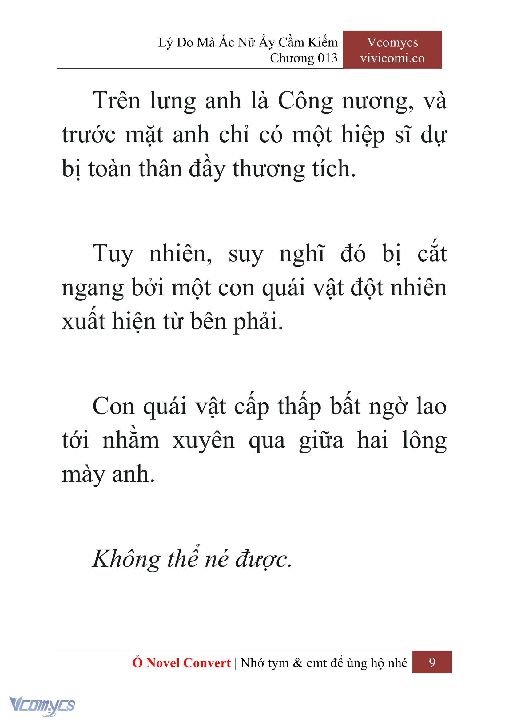 [Novel] Lý Do Mà Ác Nữ Ấy Cầm Kiếm Chap 13 - Trang 2