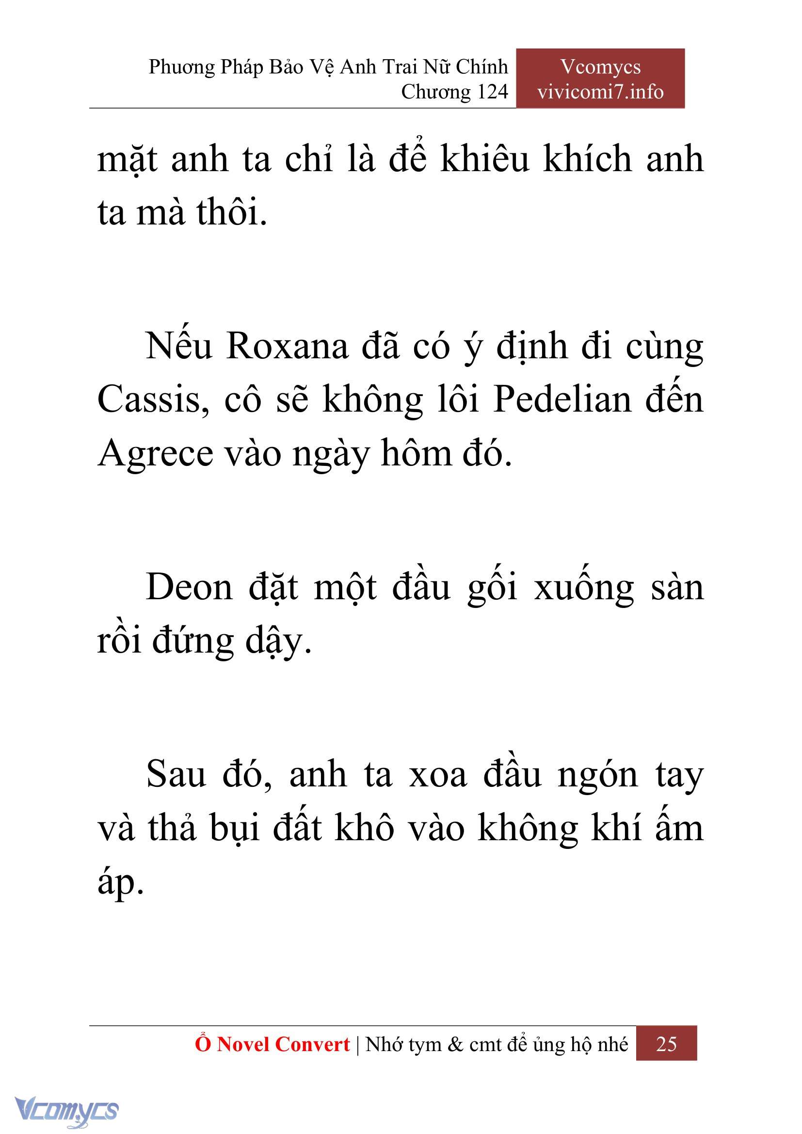 [Novel] Phương Pháp Bảo Vệ Anh Trai Nữ Chính Chap 124 - Trang 2