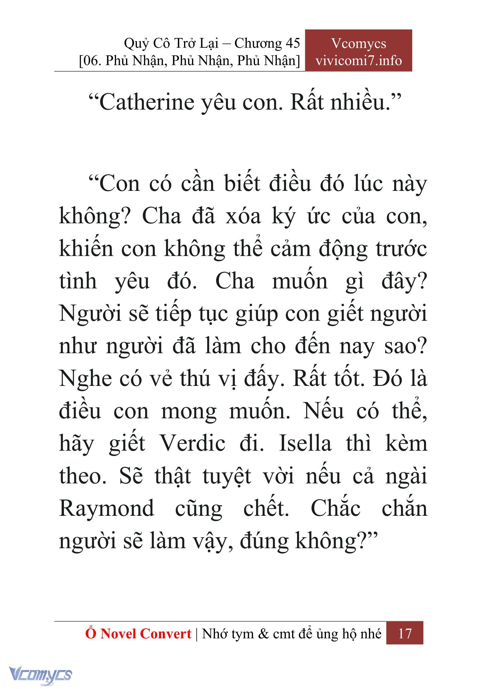 [Novel] Quý Cô Trở Lại Chap 45 - Trang 2