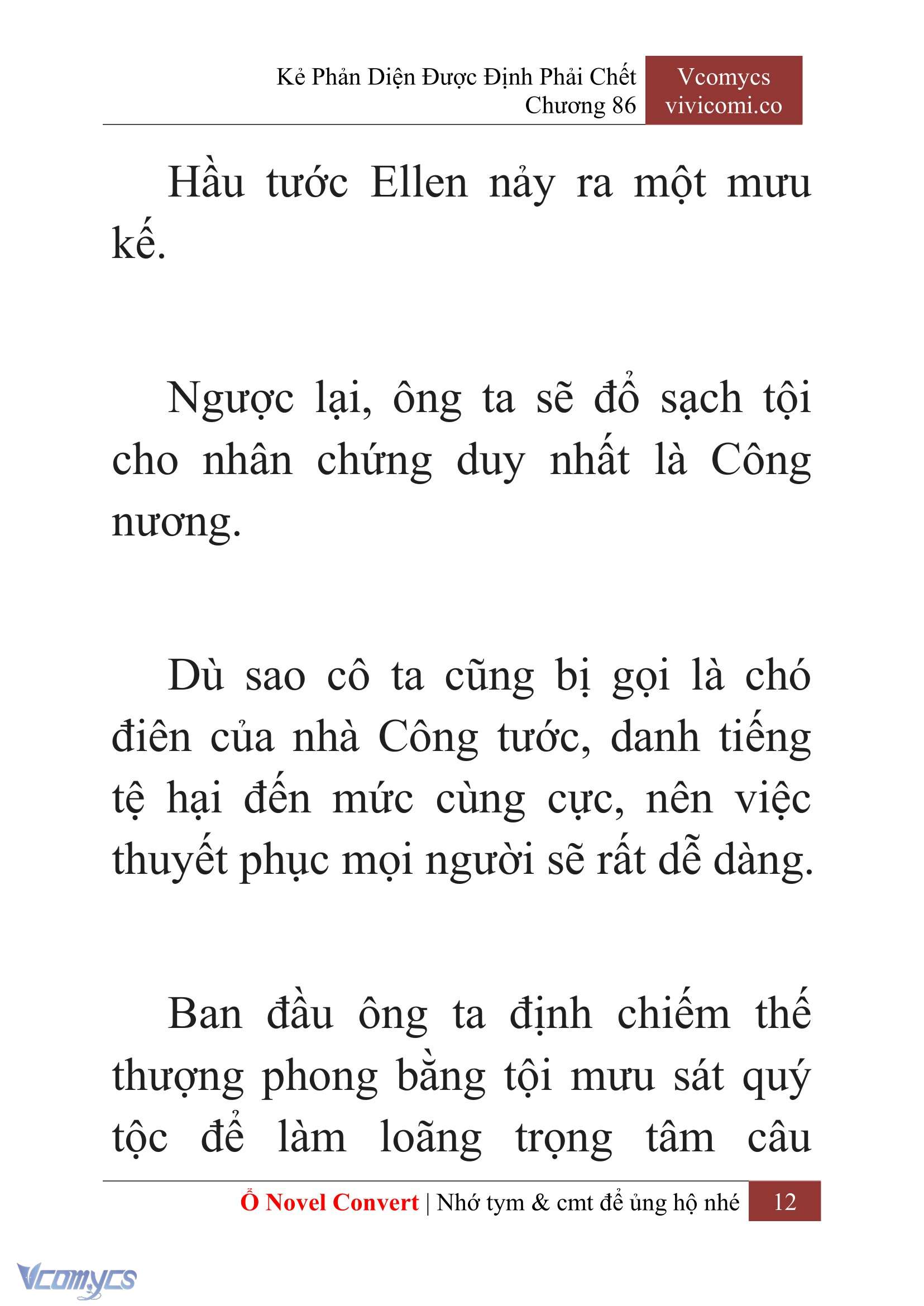 [Novel] Kẻ Phản Diện Được Định Phải Chết Chap 86 - Trang 2