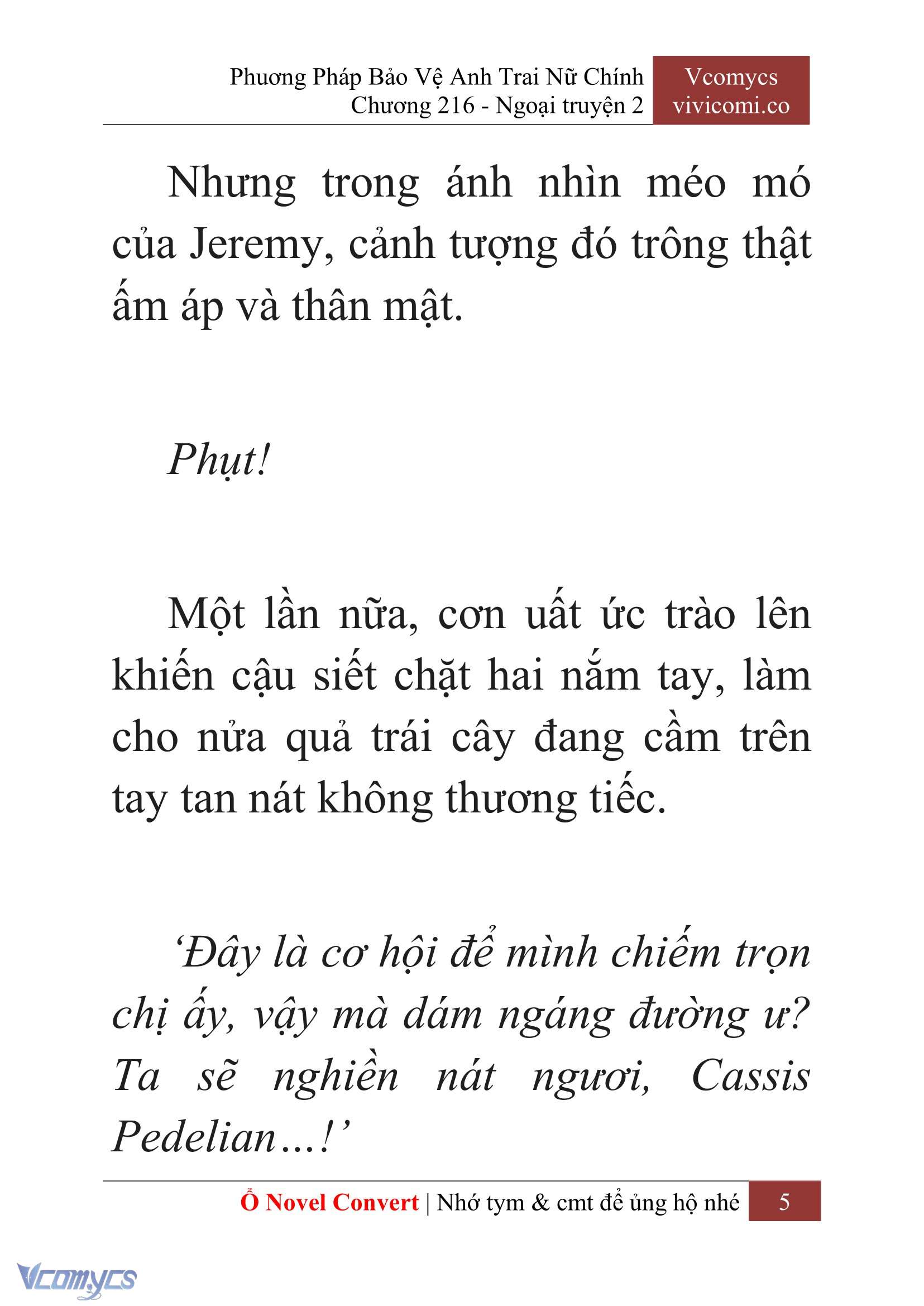 [Novel] Phương Pháp Bảo Vệ Anh Trai Nữ Chính Chap 216 - Trang 2