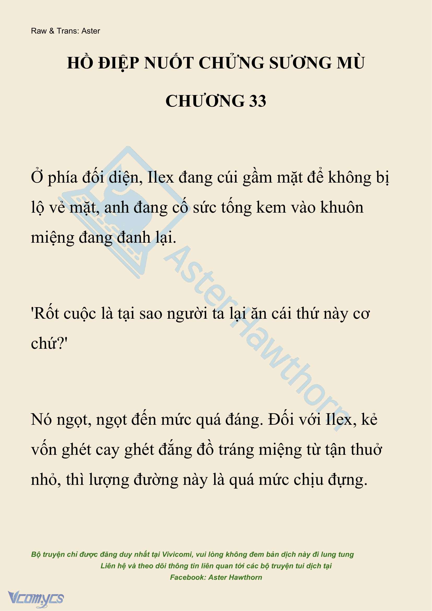 [NOVEL] Hồ Điệp Nuốt Chửng Sương Mù Chap 33 - Trang 2