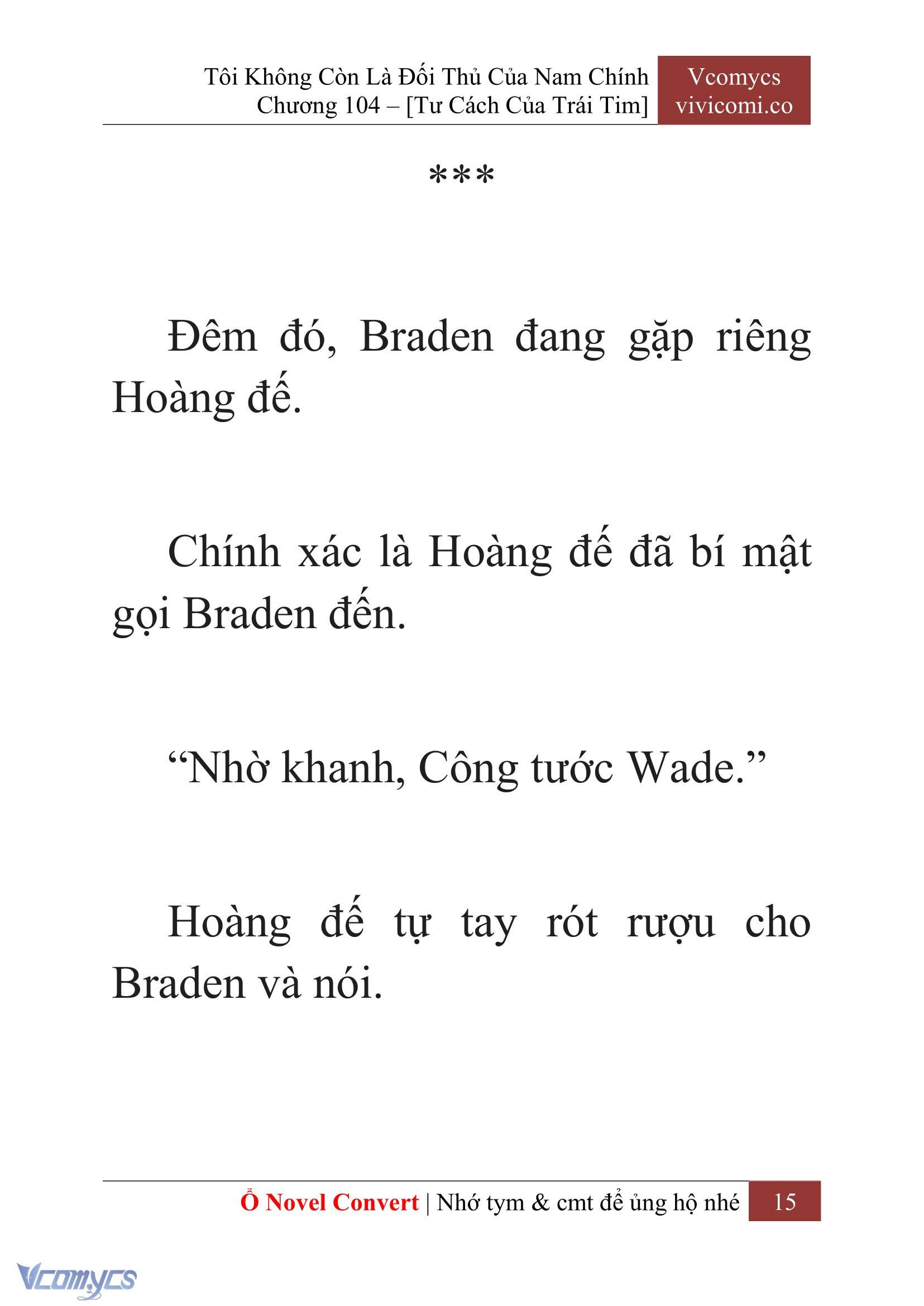 [Novel] Tôi Không Còn Là Đối Thủ Của Nam Chính Chap 104 - Trang 2
