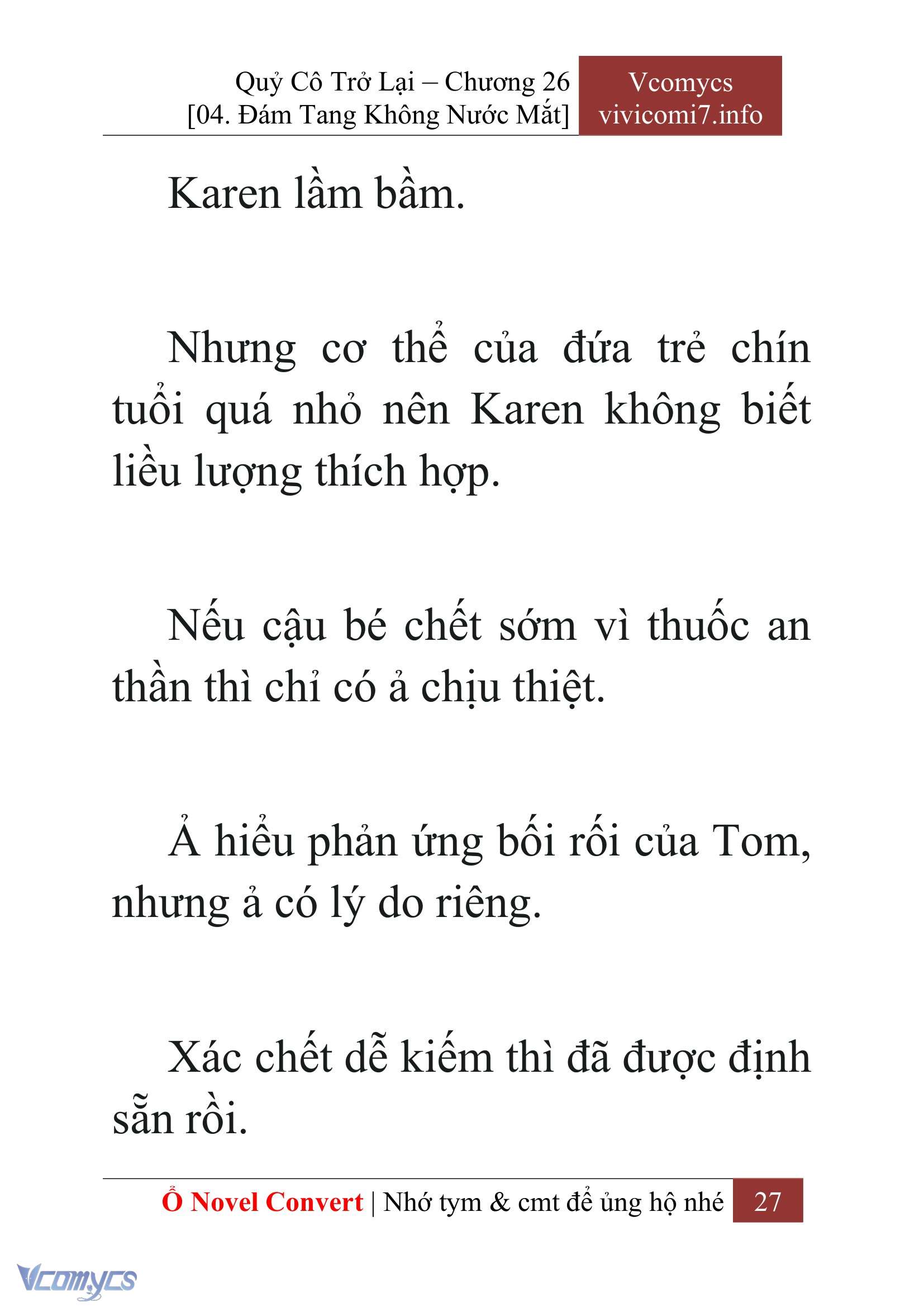 [Novel] Quý Cô Trở Lại Chap 26 - Trang 2