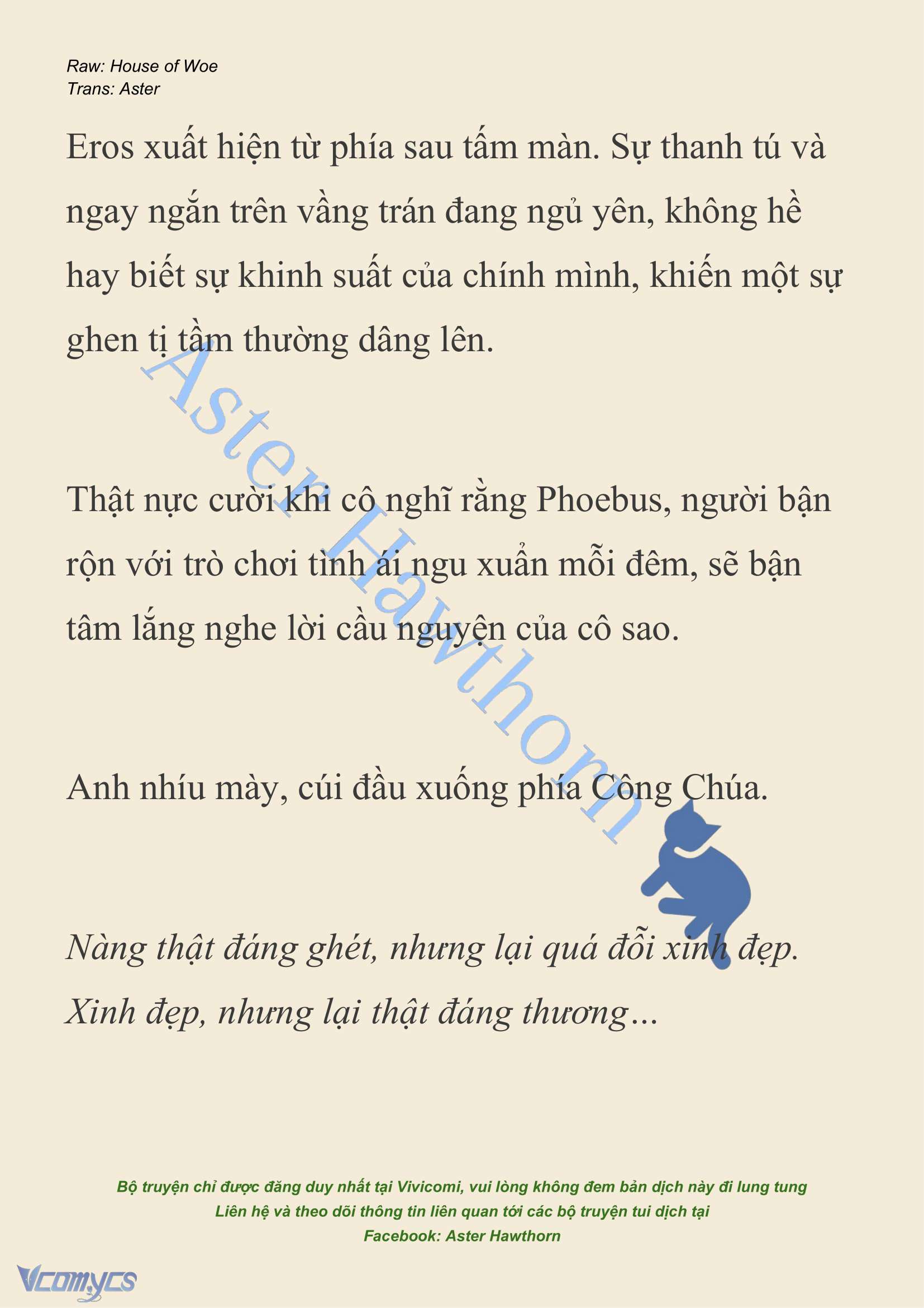 [NOVEL] Dành Cho Các Nữ Thần: Dành cho Psyche Chap 10 - Trang 2