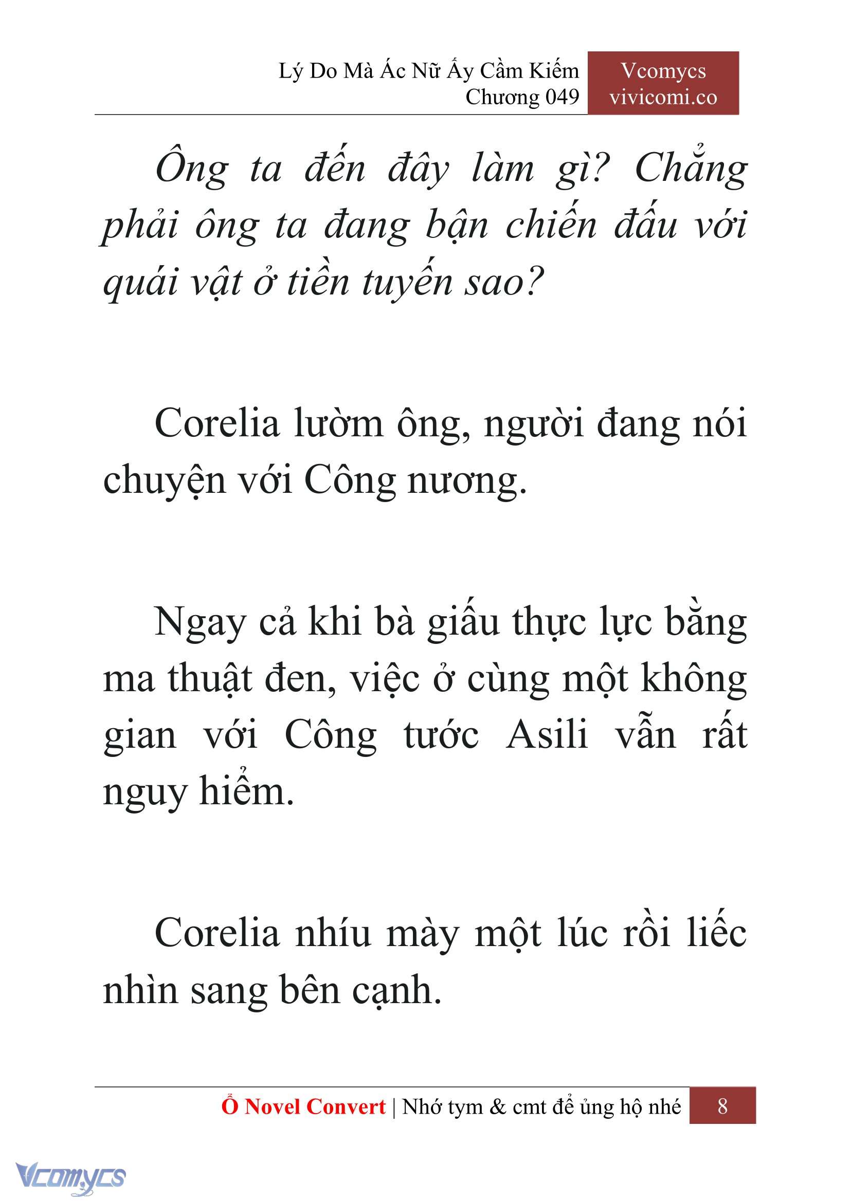 [Novel] Lý Do Mà Ác Nữ Ấy Cầm Kiếm Chap 49 - Trang 2