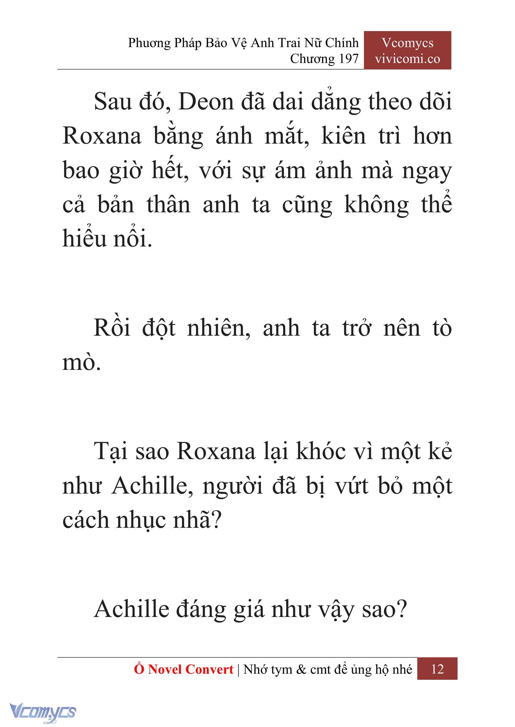 [Novel] Phương Pháp Bảo Vệ Anh Trai Nữ Chính Chap 197 - Trang 2