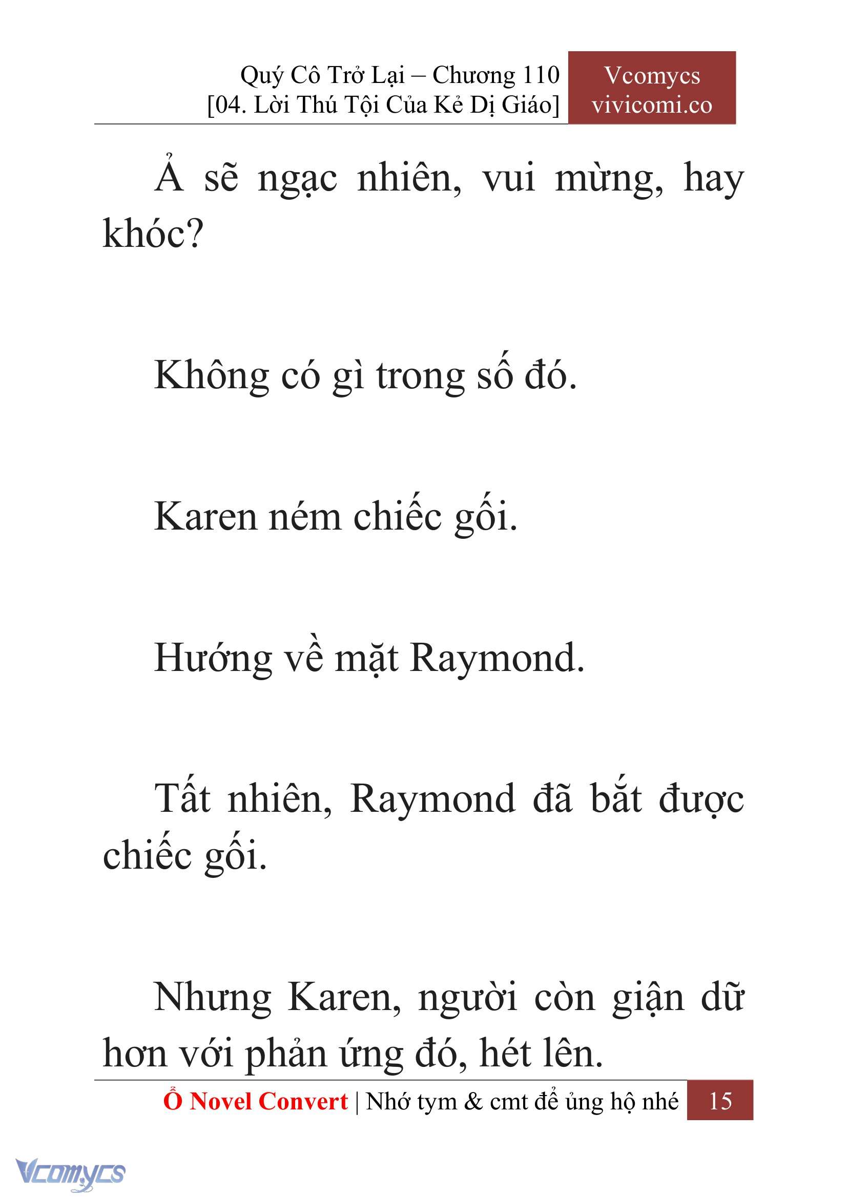 [Novel] Quý Cô Trở Lại Chap 110 - Trang 2