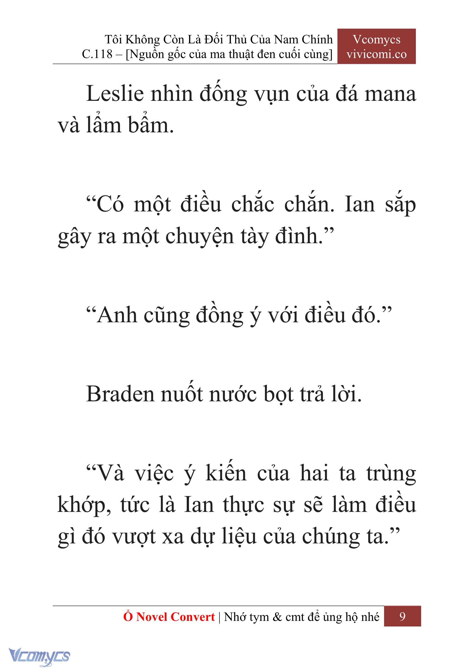 [Novel] Tôi Không Còn Là Đối Thủ Của Nam Chính Chap 118 - Trang 2