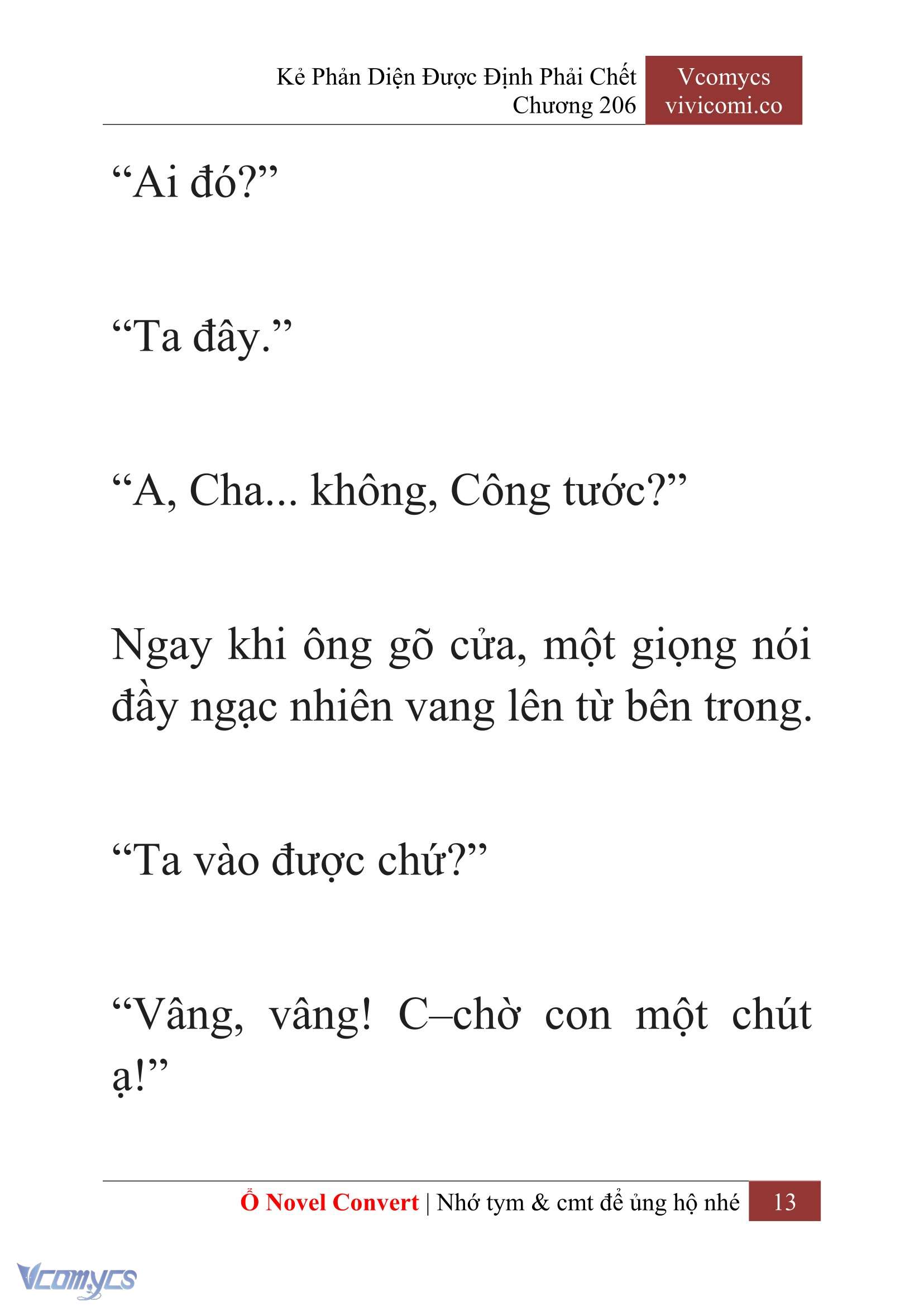 [Novel] Kẻ Phản Diện Được Định Phải Chết Chap 206 - Trang 2