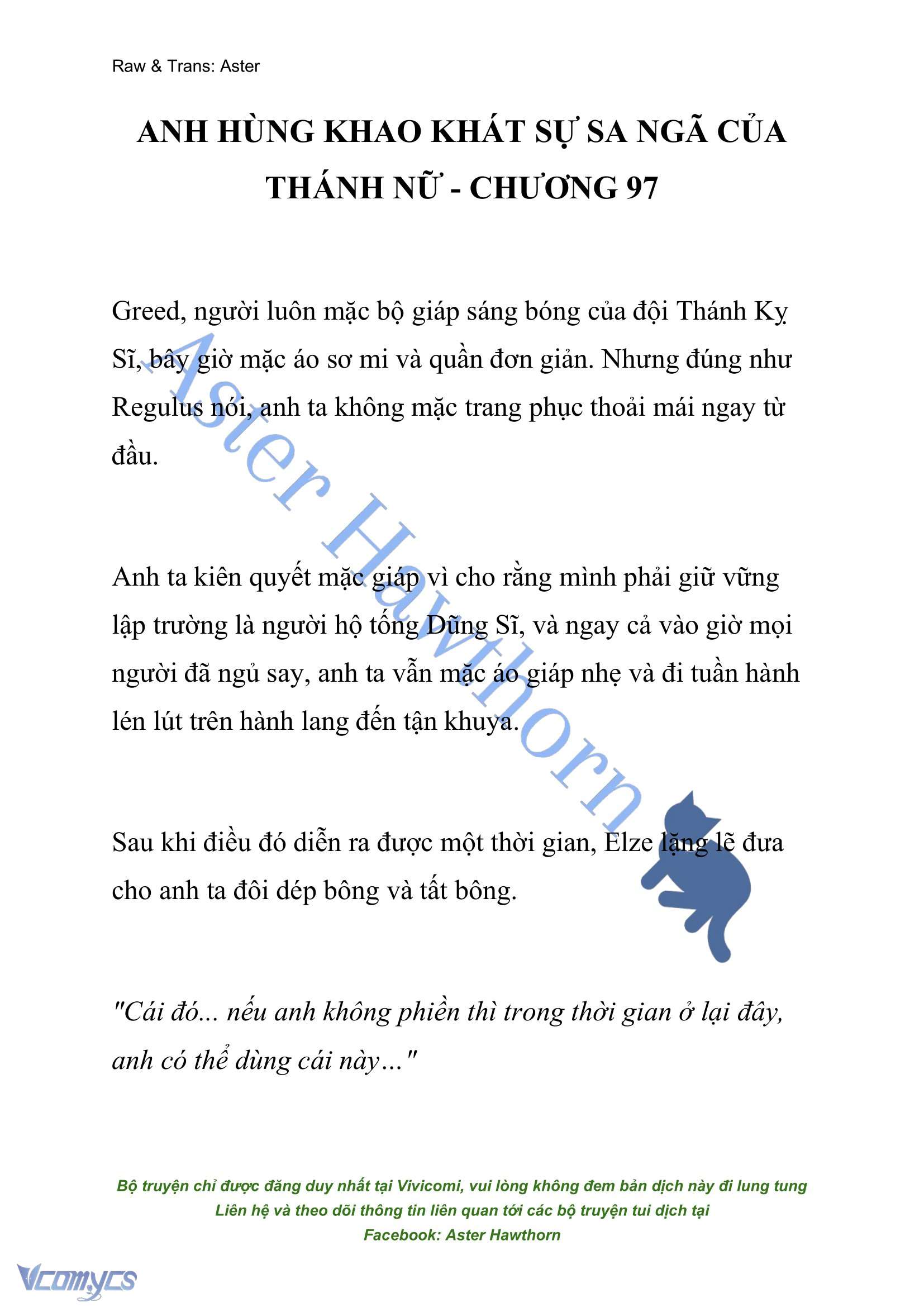 [NOVEL] Anh Hùng Khao Khát Sự Sa Ngã Của Thánh Nữ Chap 97 - Trang 2