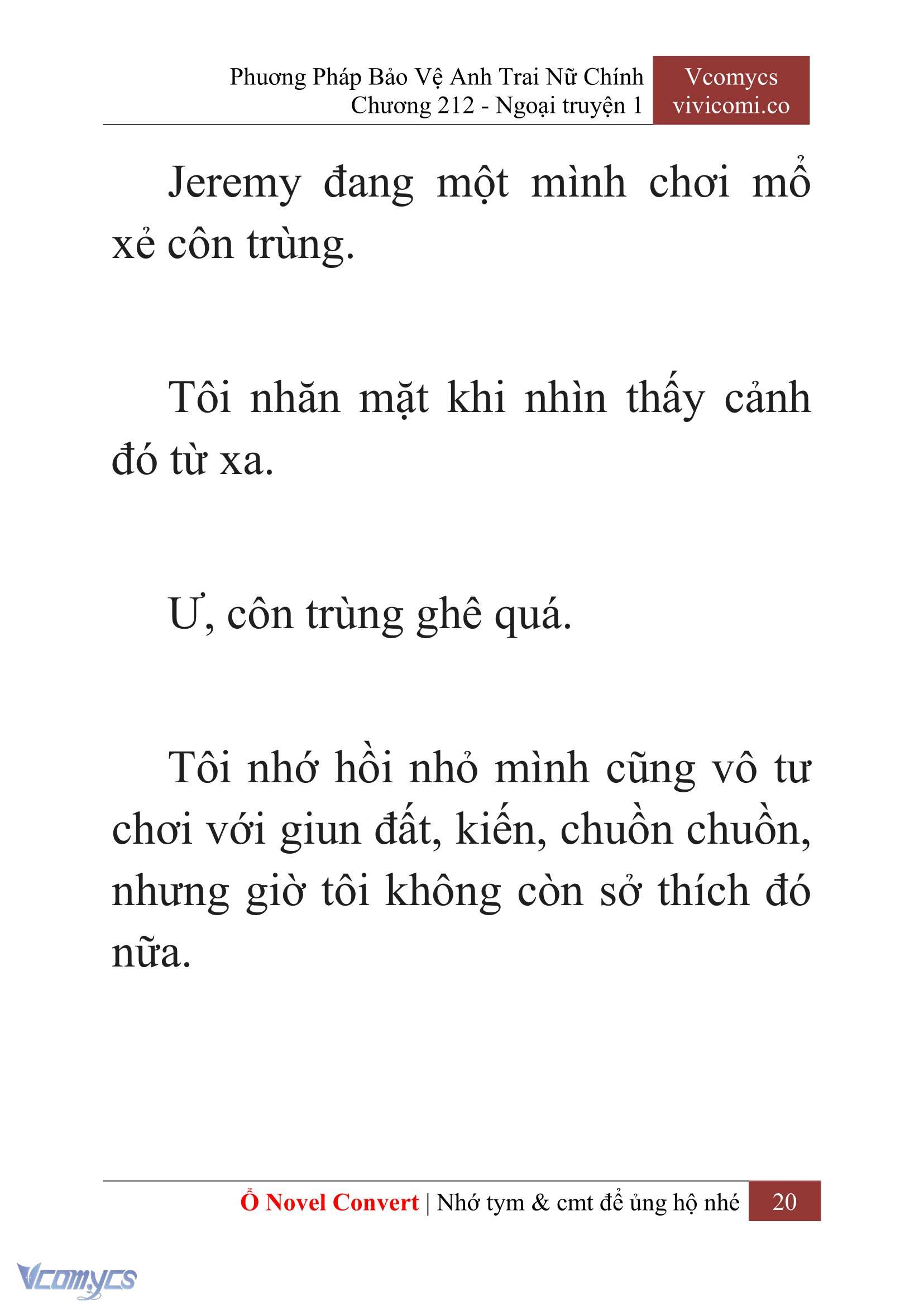 [Novel] Phương Pháp Bảo Vệ Anh Trai Nữ Chính Chap 212 - Trang 2
