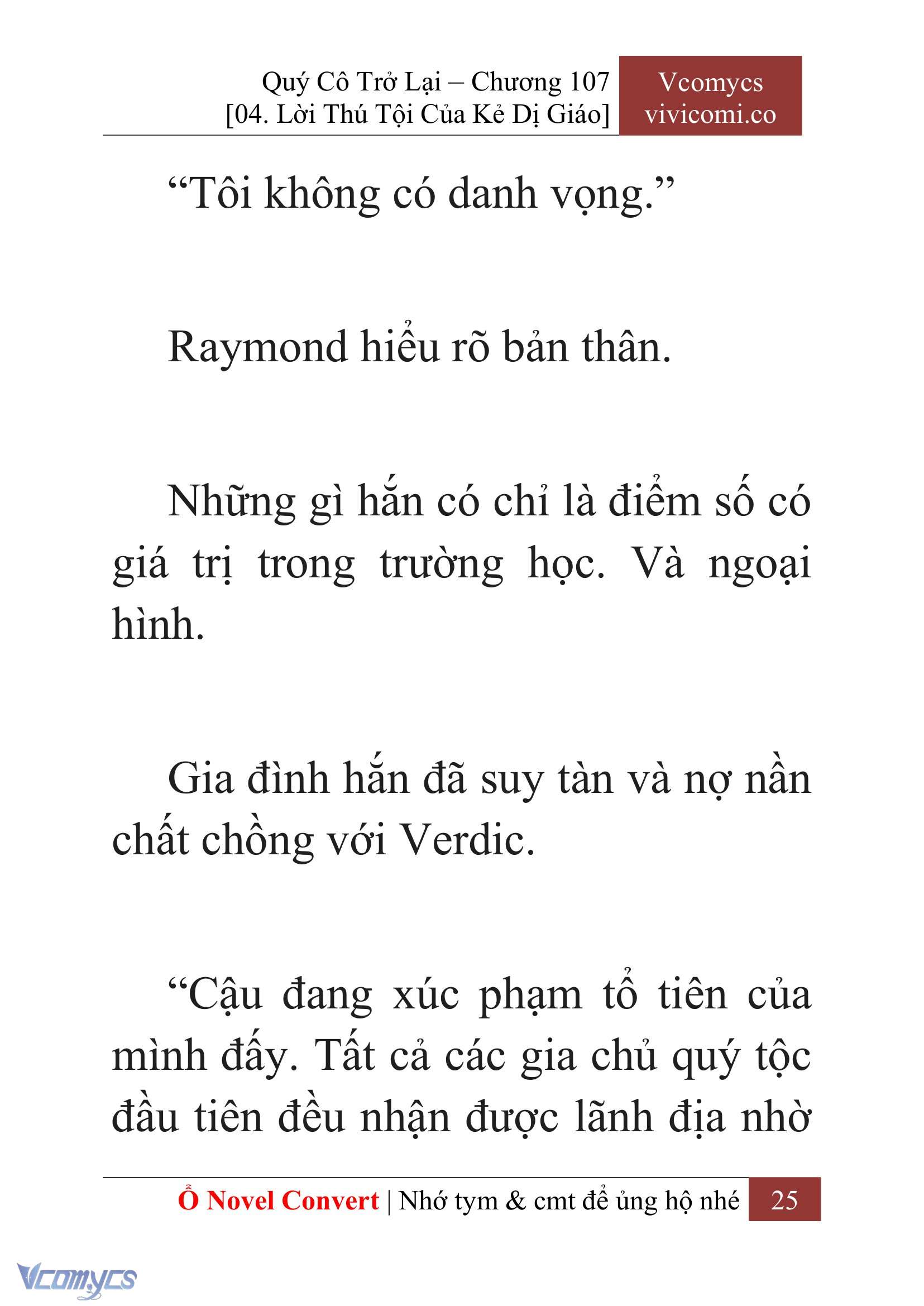 [Novel] Quý Cô Trở Lại Chap 107 - Trang 2