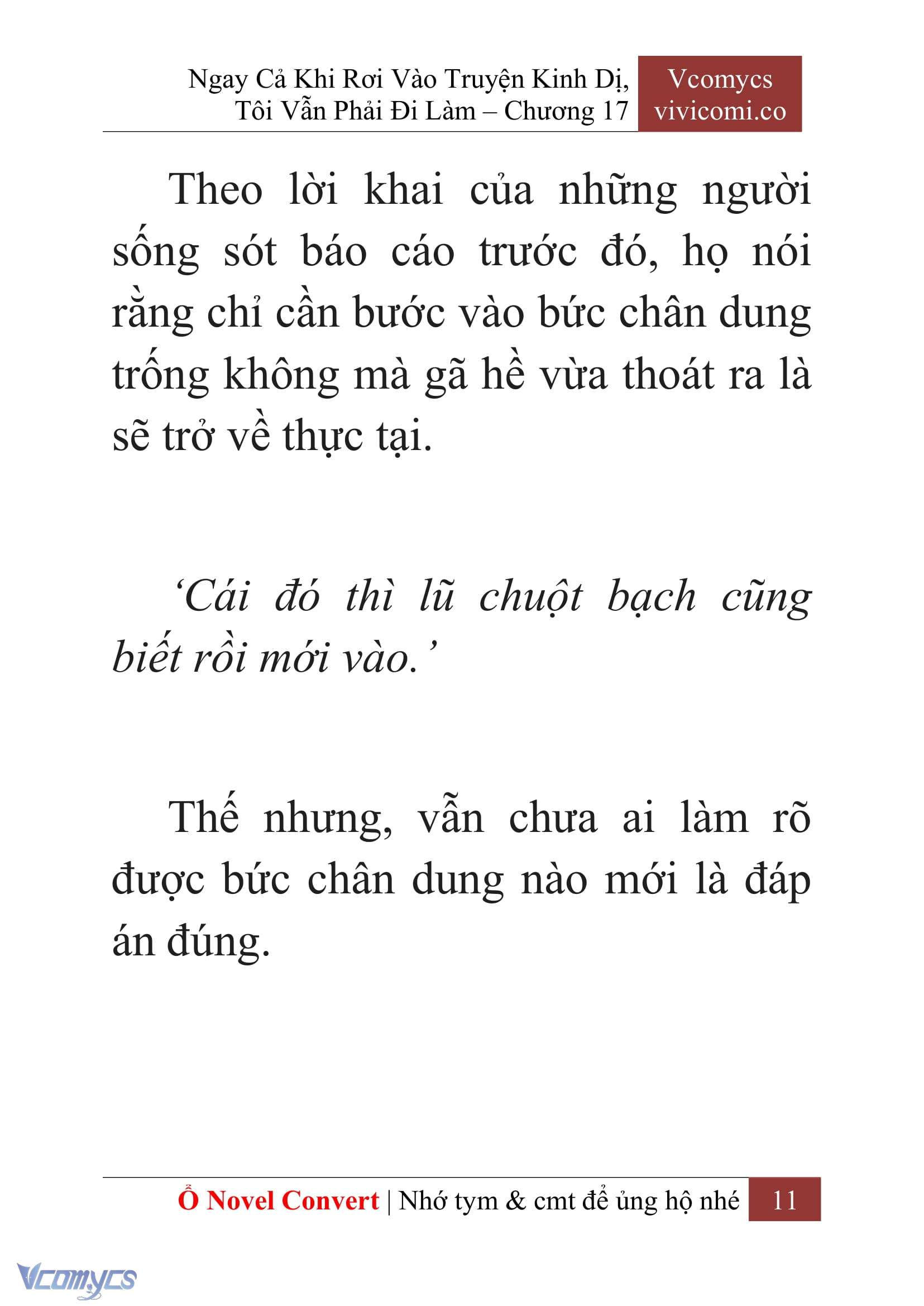 [Novel] Ngay Cả Khi Rơi Vào Truyện Kinh Dị, Tôi Vẫn Phải Đi Làm Chap 17 - Trang 2