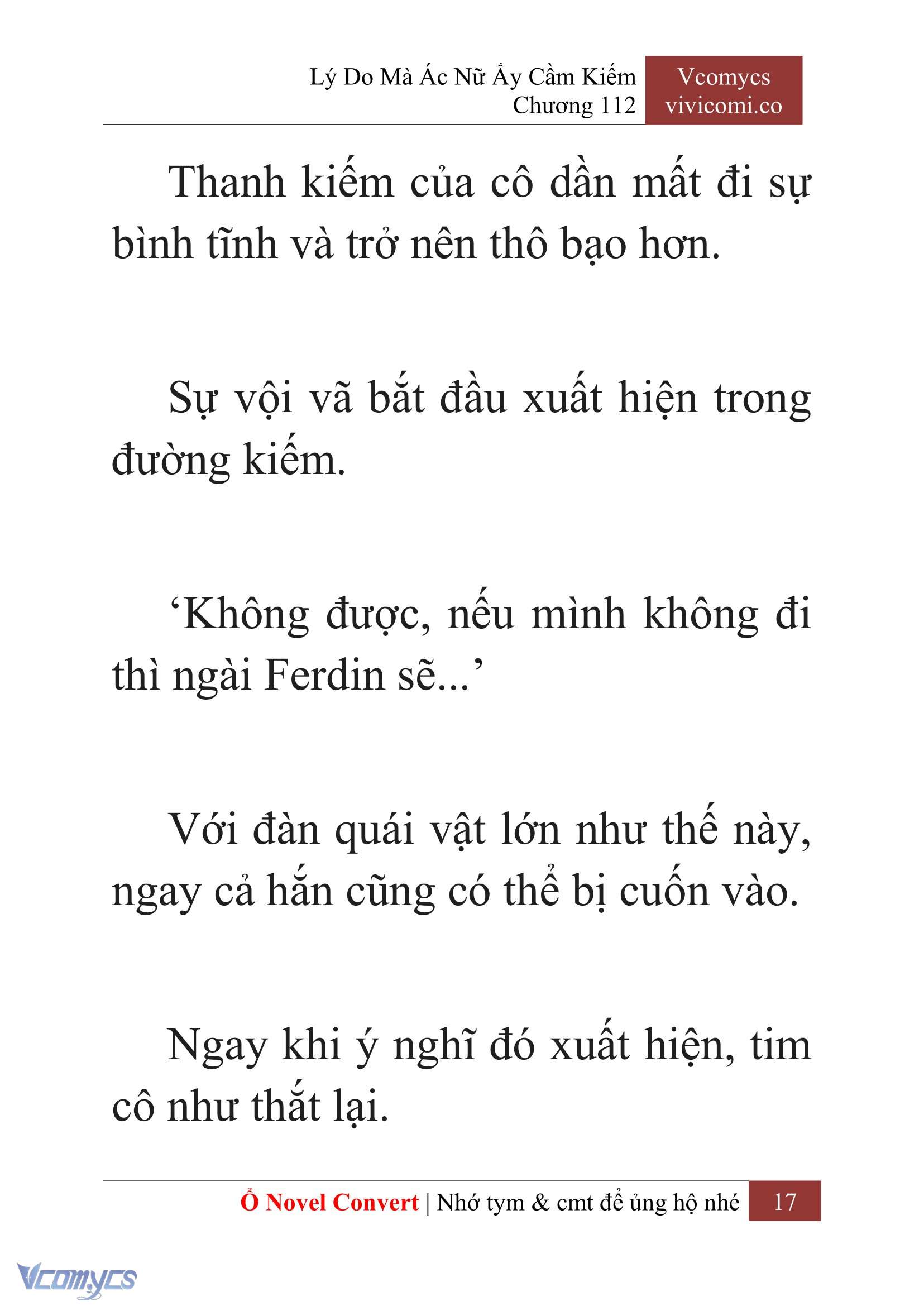 [Novel] Lý Do Mà Ác Nữ Ấy Cầm Kiếm Chap 112 - Trang 2