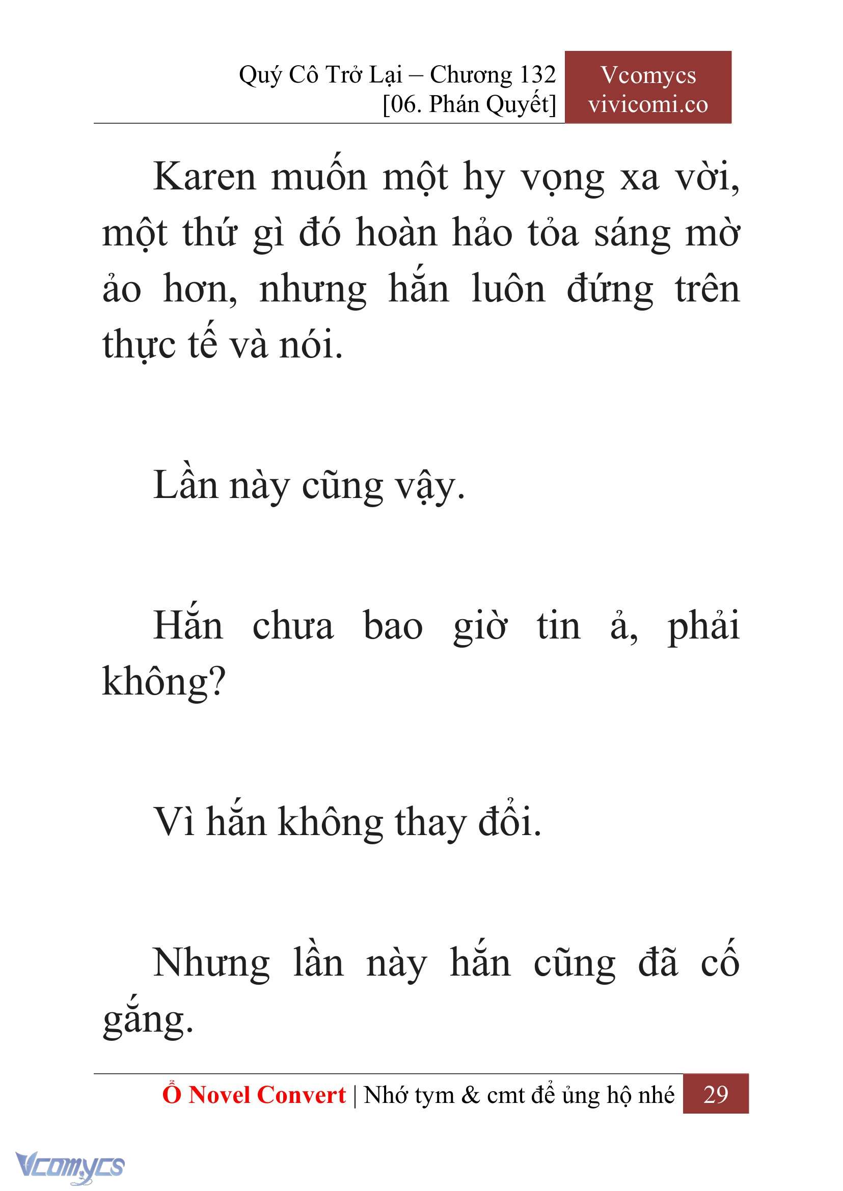 [Novel] Quý Cô Trở Lại Chap 132 - Trang 2