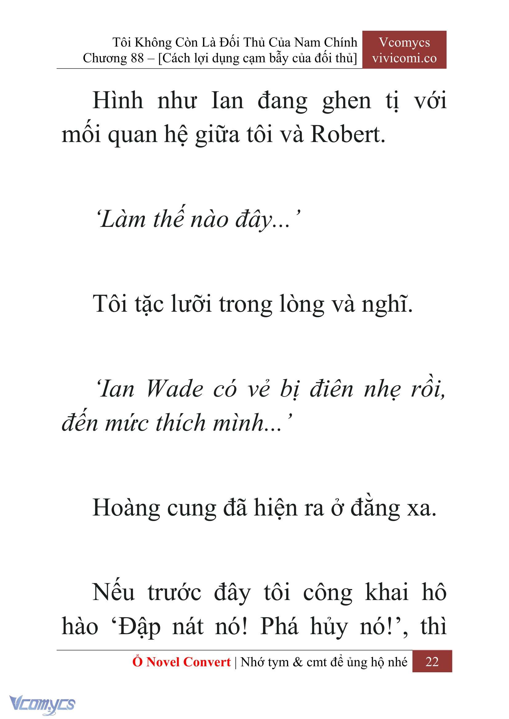 [Novel] Tôi Không Còn Là Đối Thủ Của Nam Chính Chap 88 - Trang 2