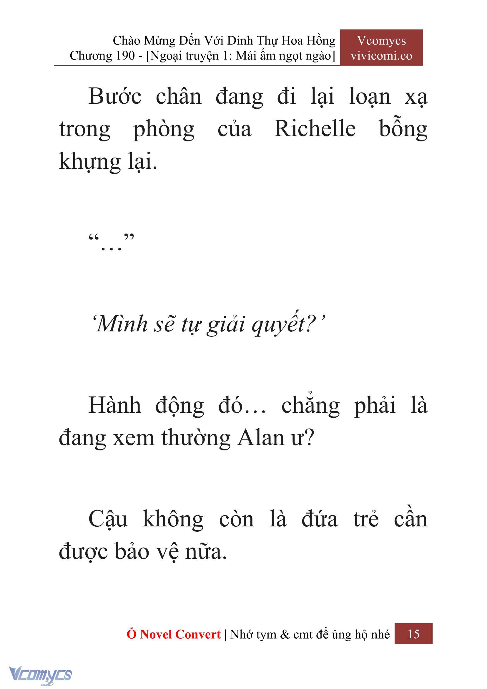[Novel] Chào Mừng Đến Với Dinh Thự Hoa Hồng Chap 190 - Trang 2