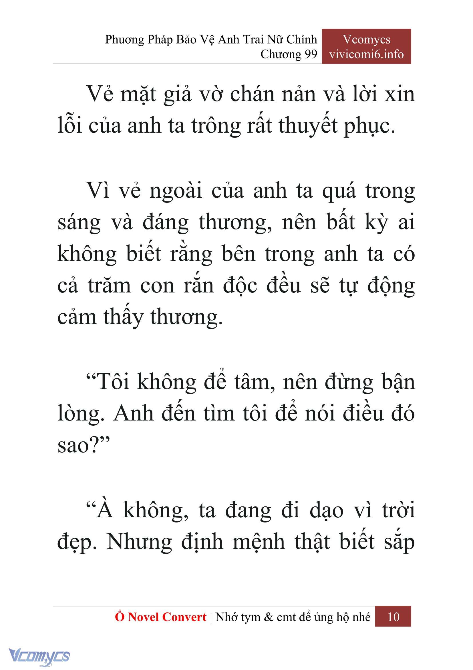 [Novel] Phương Pháp Bảo Vệ Anh Trai Nữ Chính Chap 99 - Trang 2